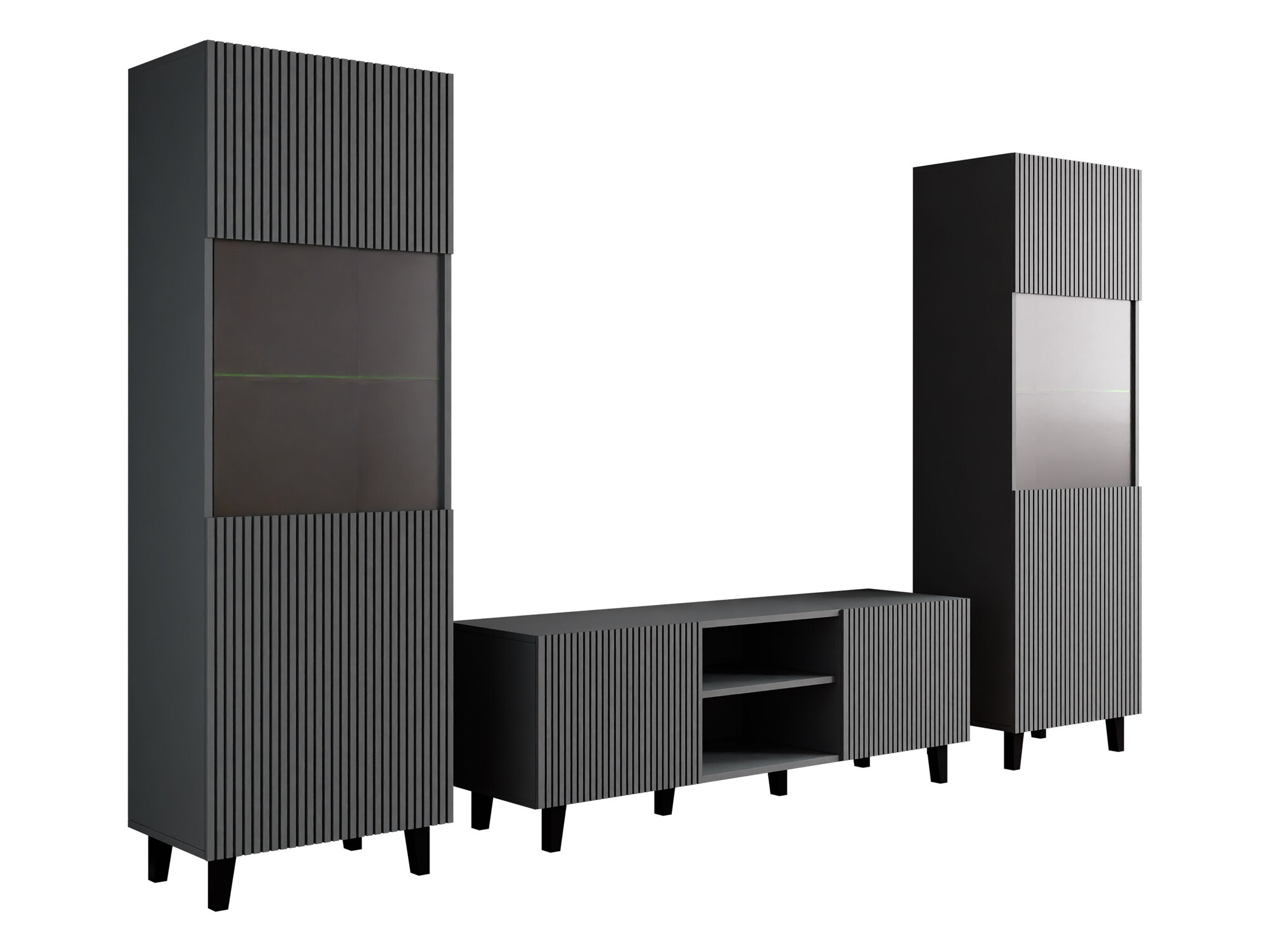 Living room set Comes (Anthracite)