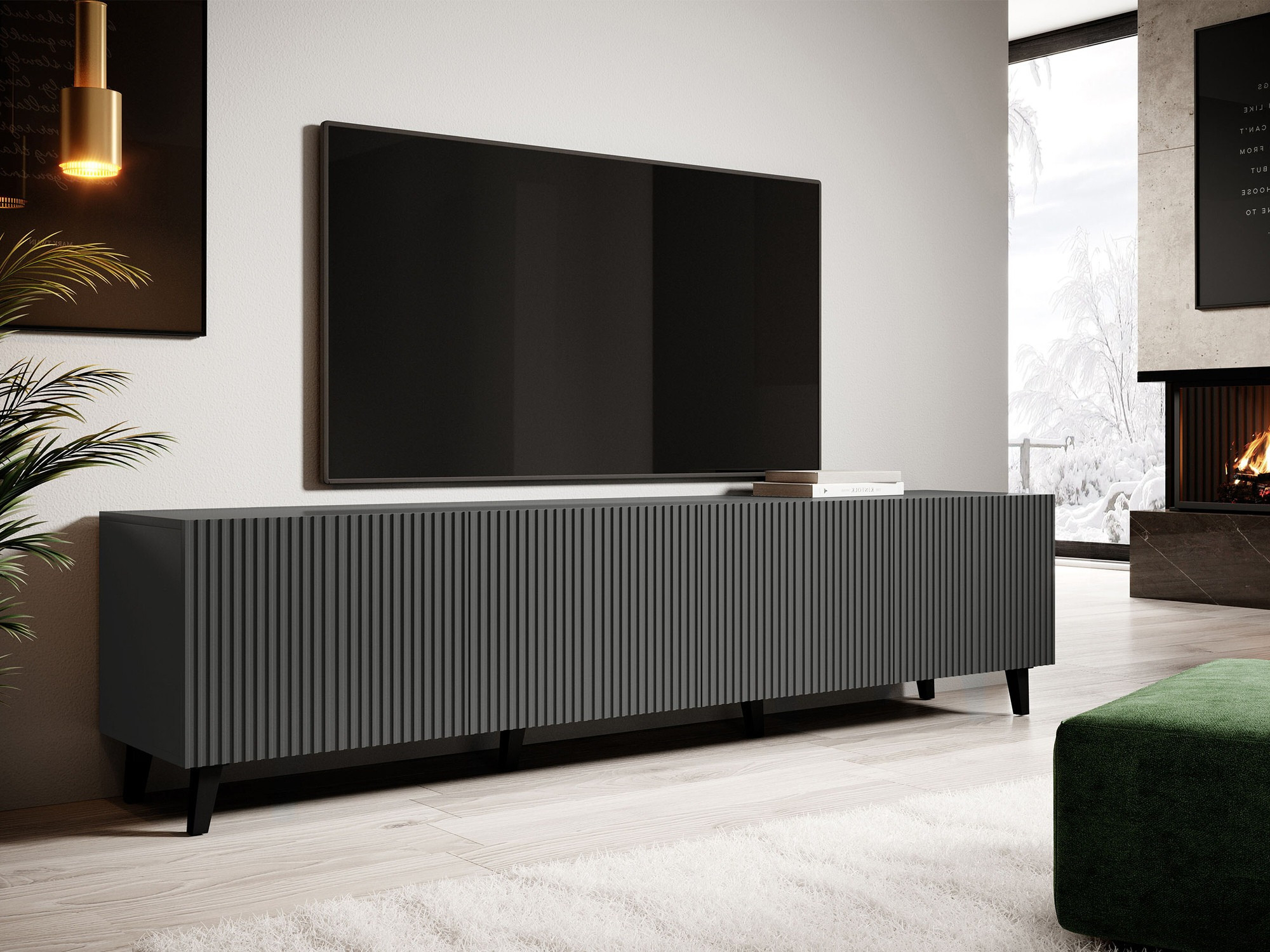 TV stand Comes I (Anthracite)