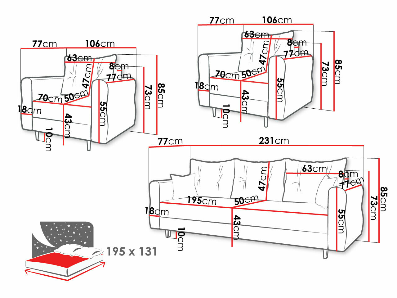 Upholstered furniture set Veldala 106 (Manila 09)