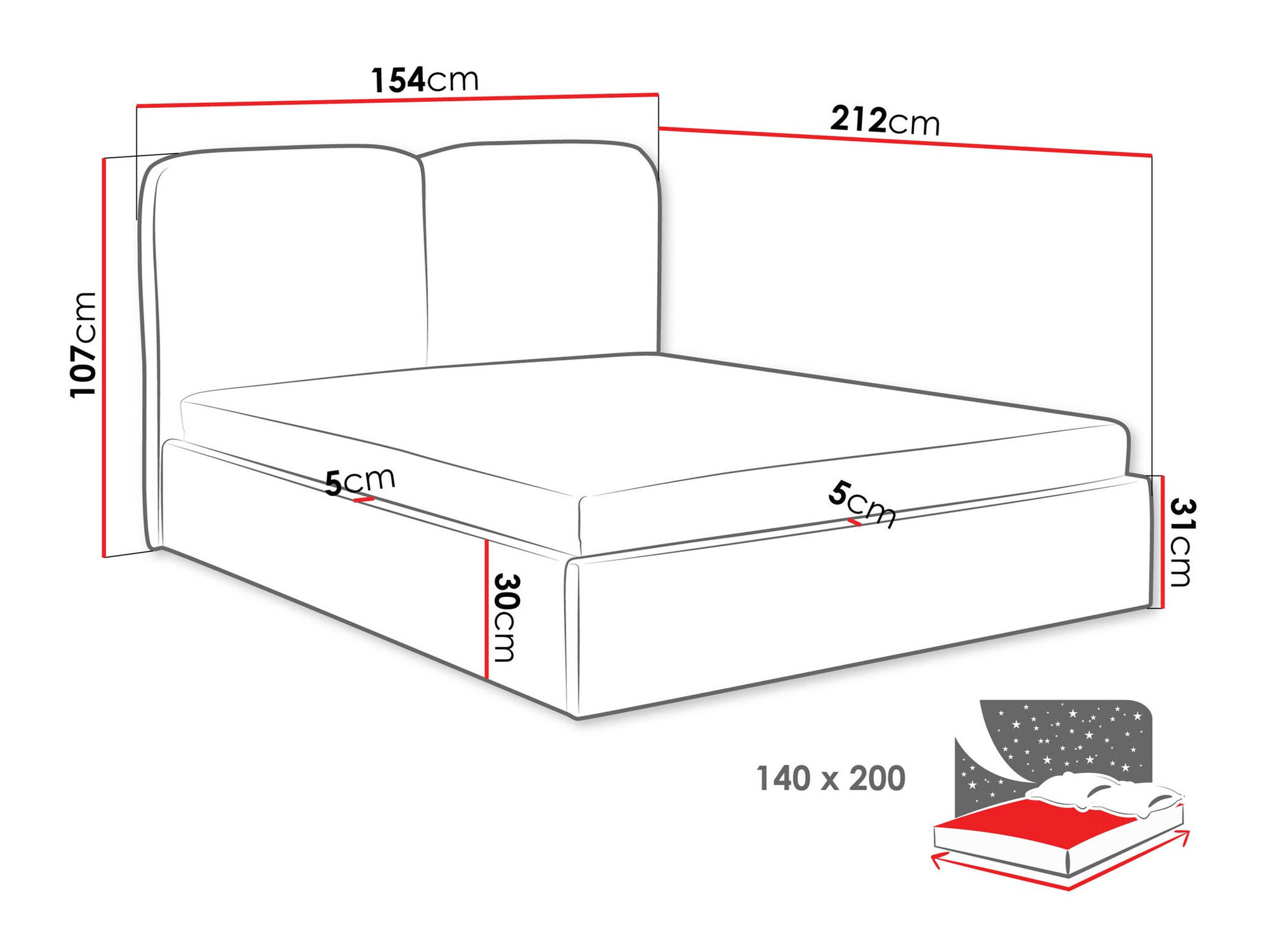 Bed Vox (Coral 45)