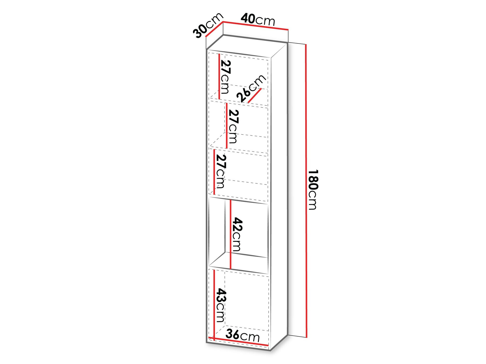 Wall shelf Species I (Black)