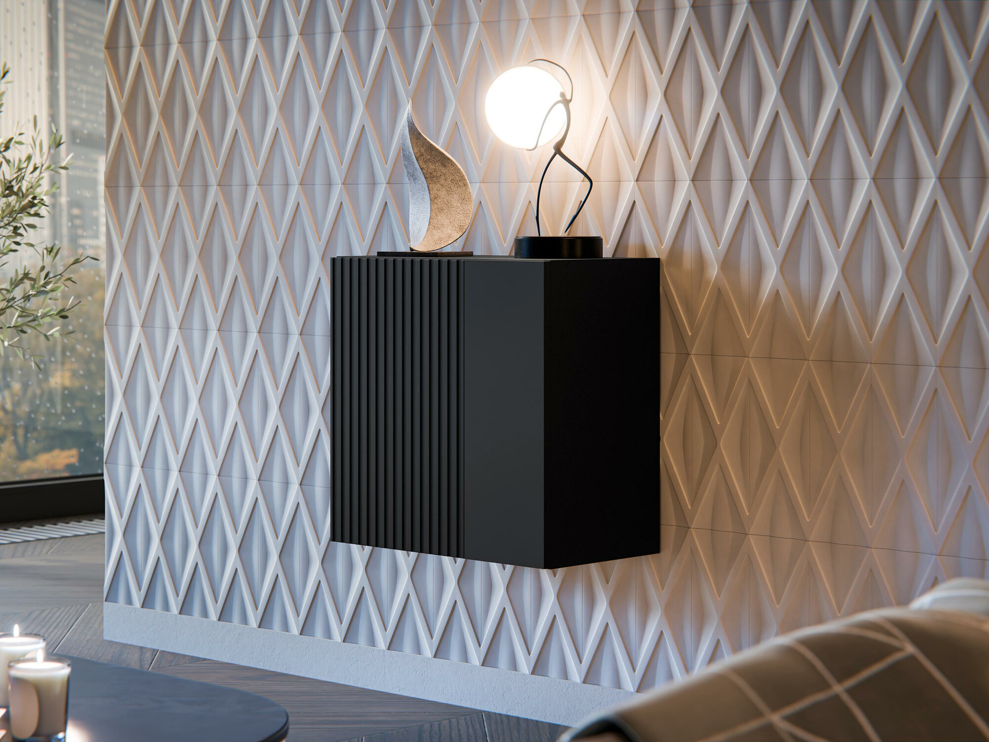 Wall cabinet Species I (Black)