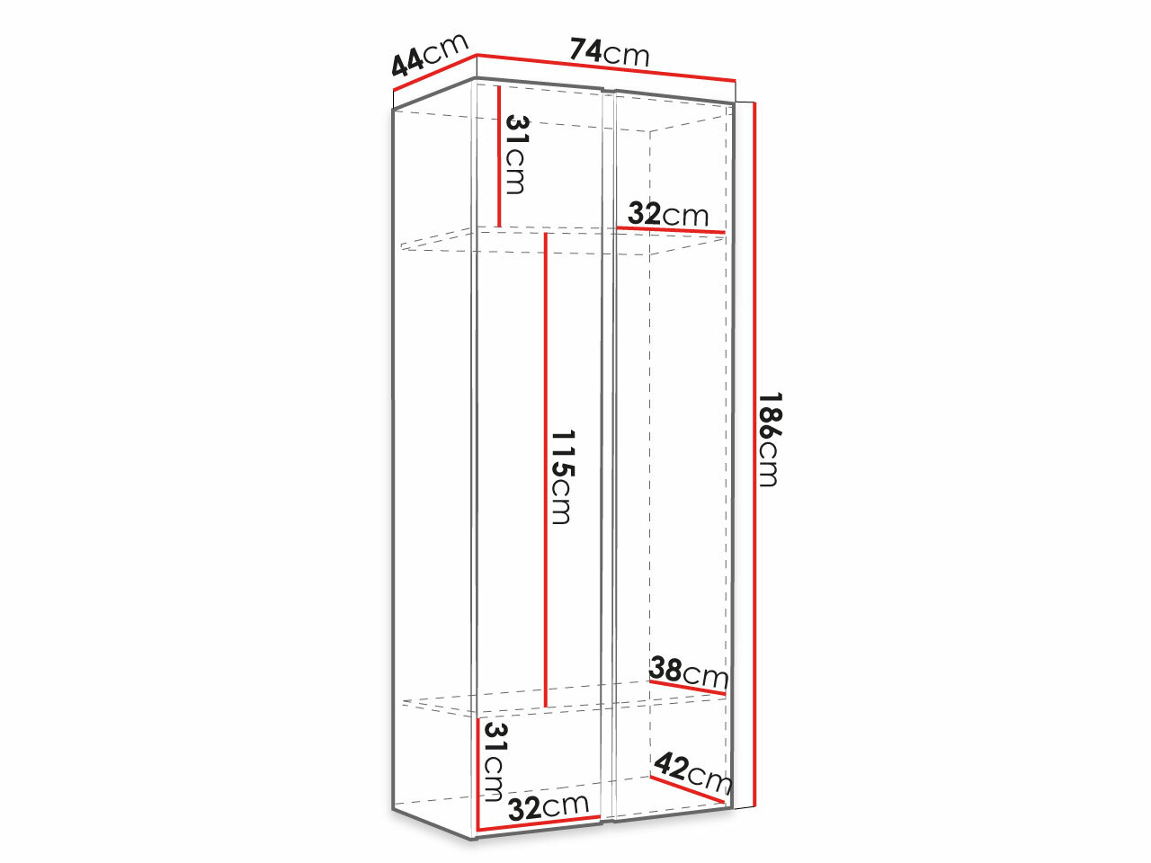 Wardrobe Pinis I (Graphite)