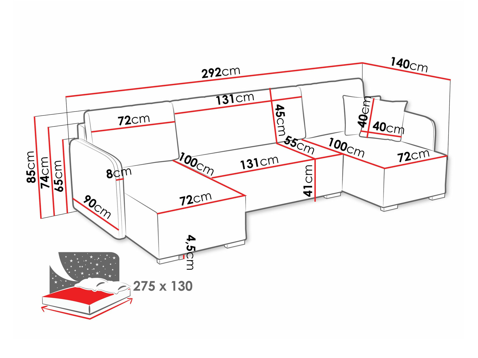 Corner sofa Columbus 246 (Velo 626)