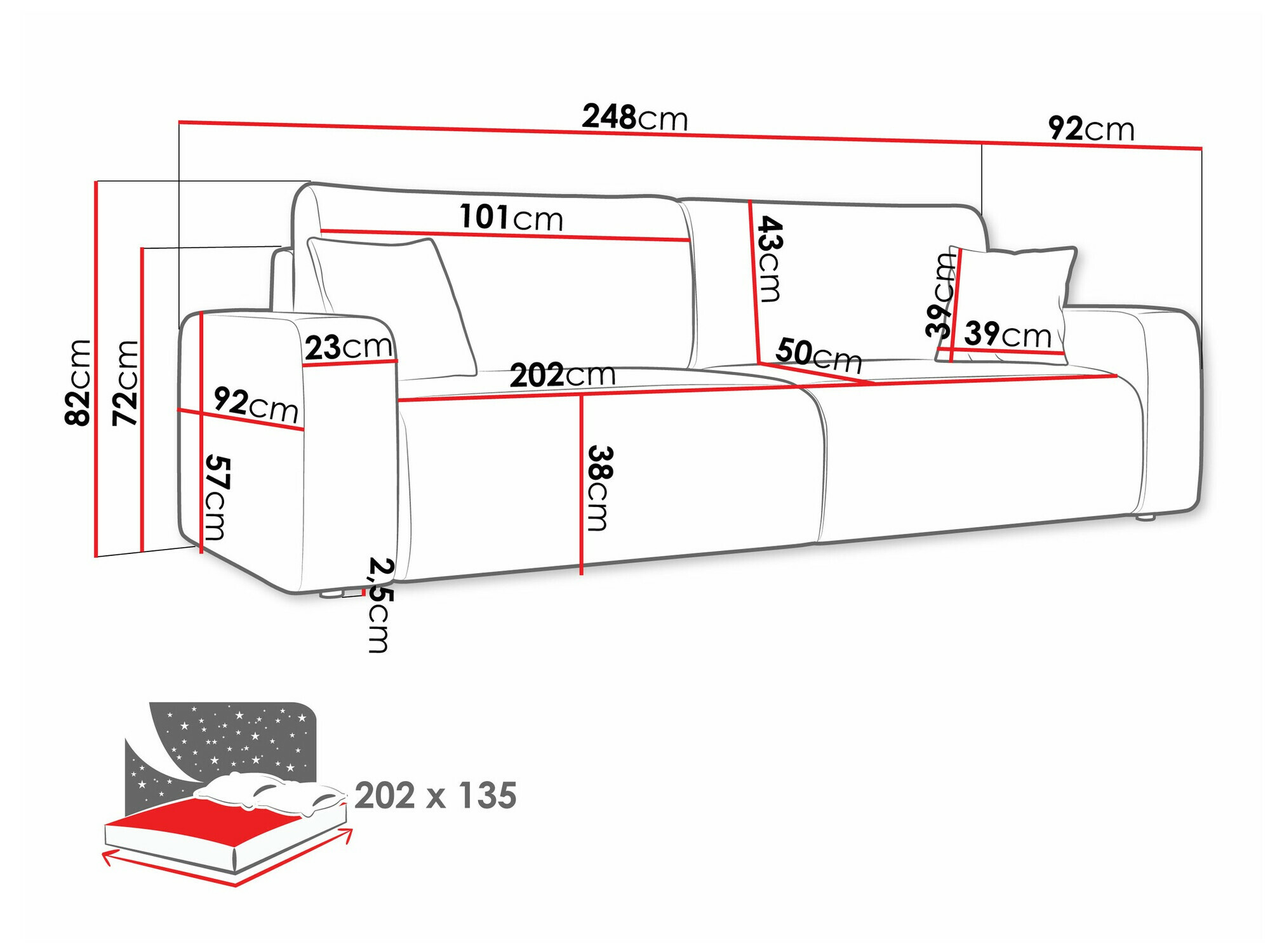 Sofa bed Doctral (Poso 05)