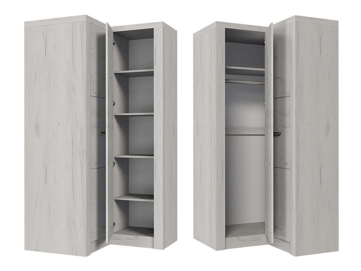 Corner wardrobe Serfeno 111 (Ash)