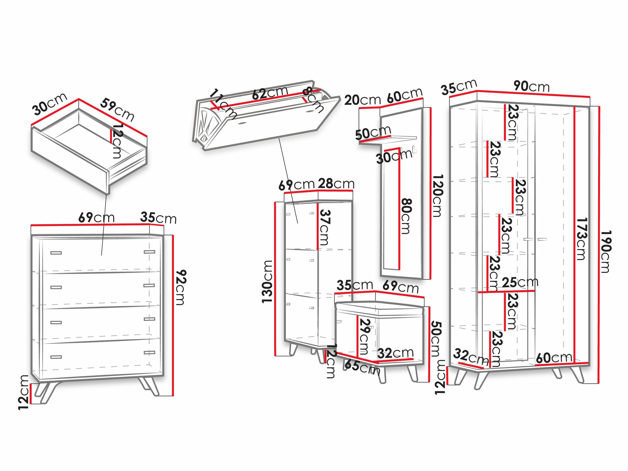 Hallway set Levtena 105