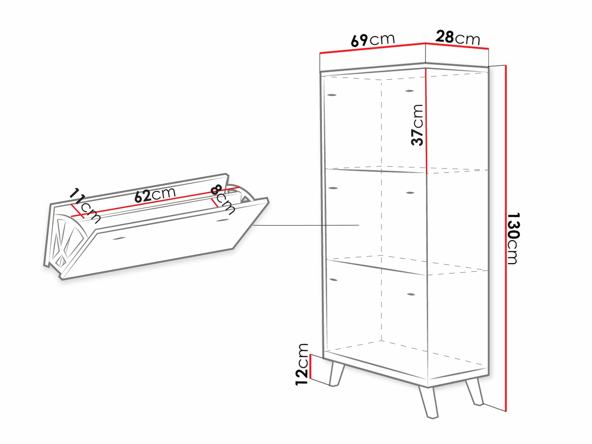 Shoe cabinet Levtena 100