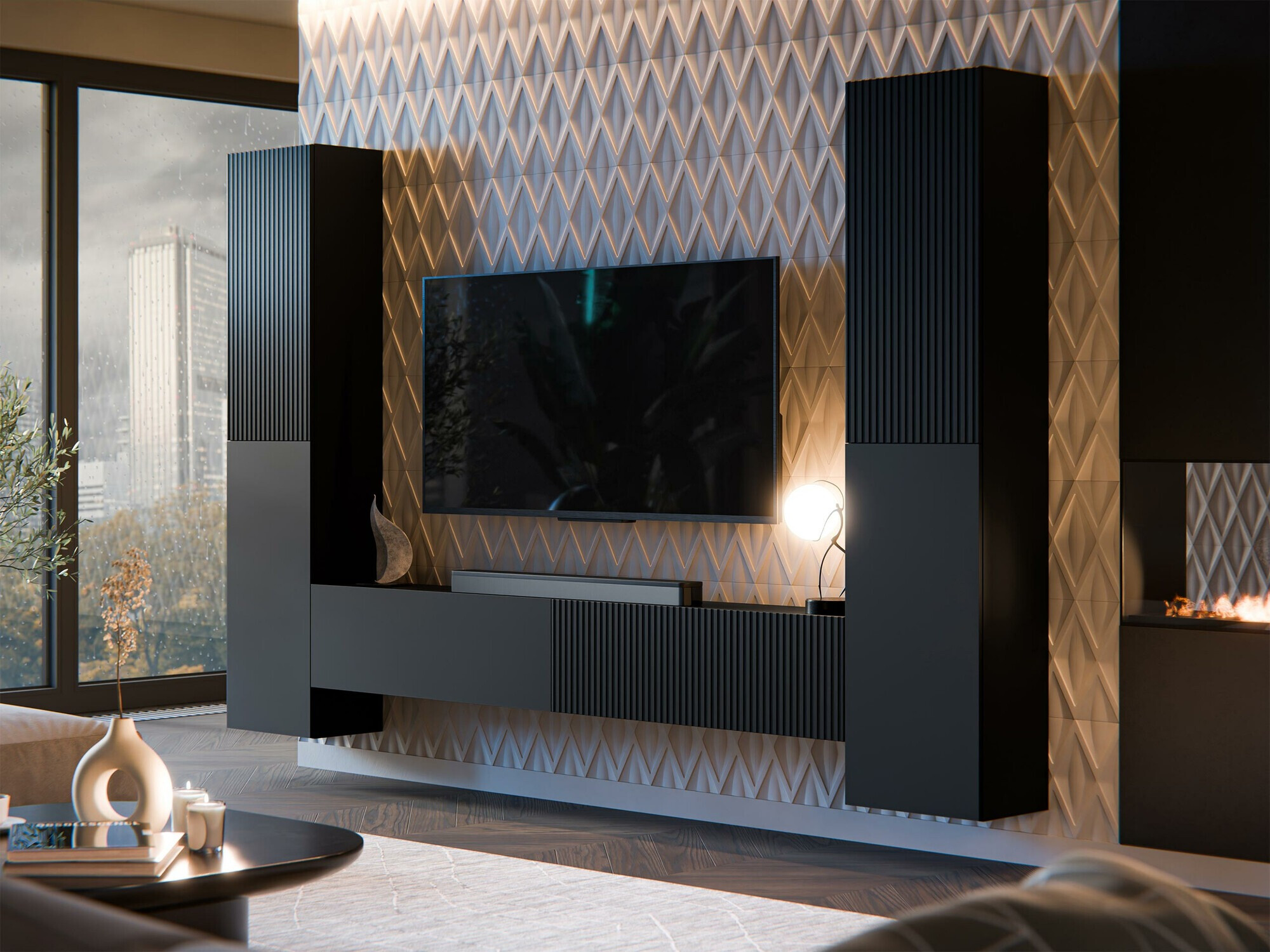 Living room set Species II (Black)