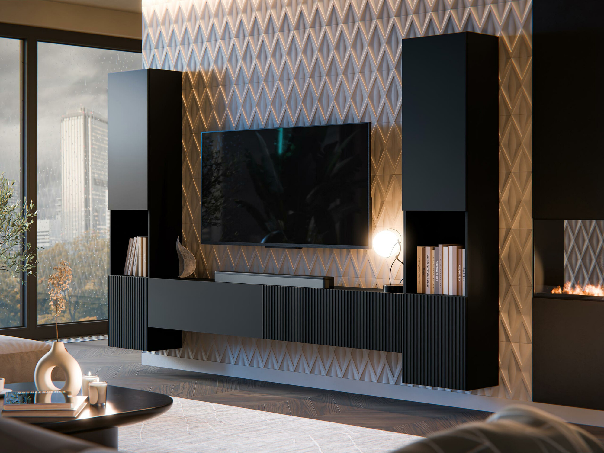 Living room set Species III (Black)
