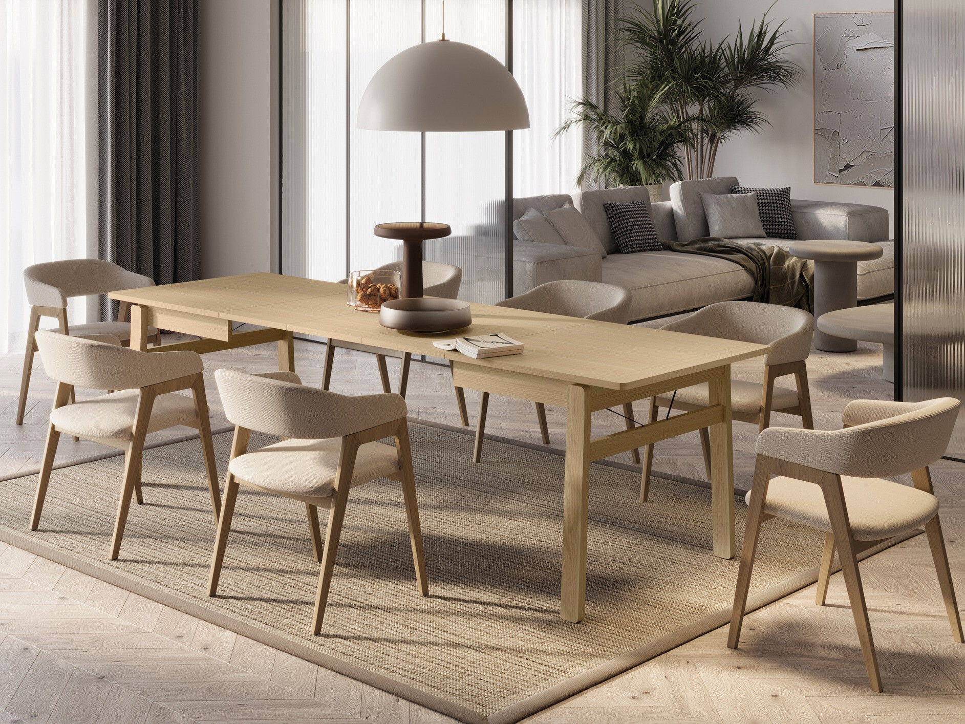Table Fresno 172 (Light oak)