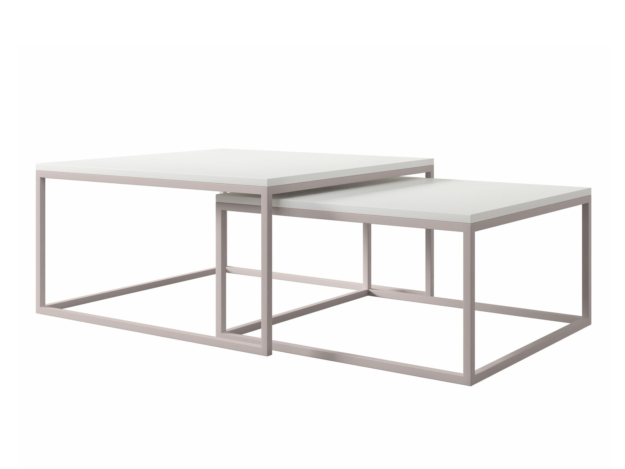 Coffee table set Oswego 133 (White + Cashmere)
