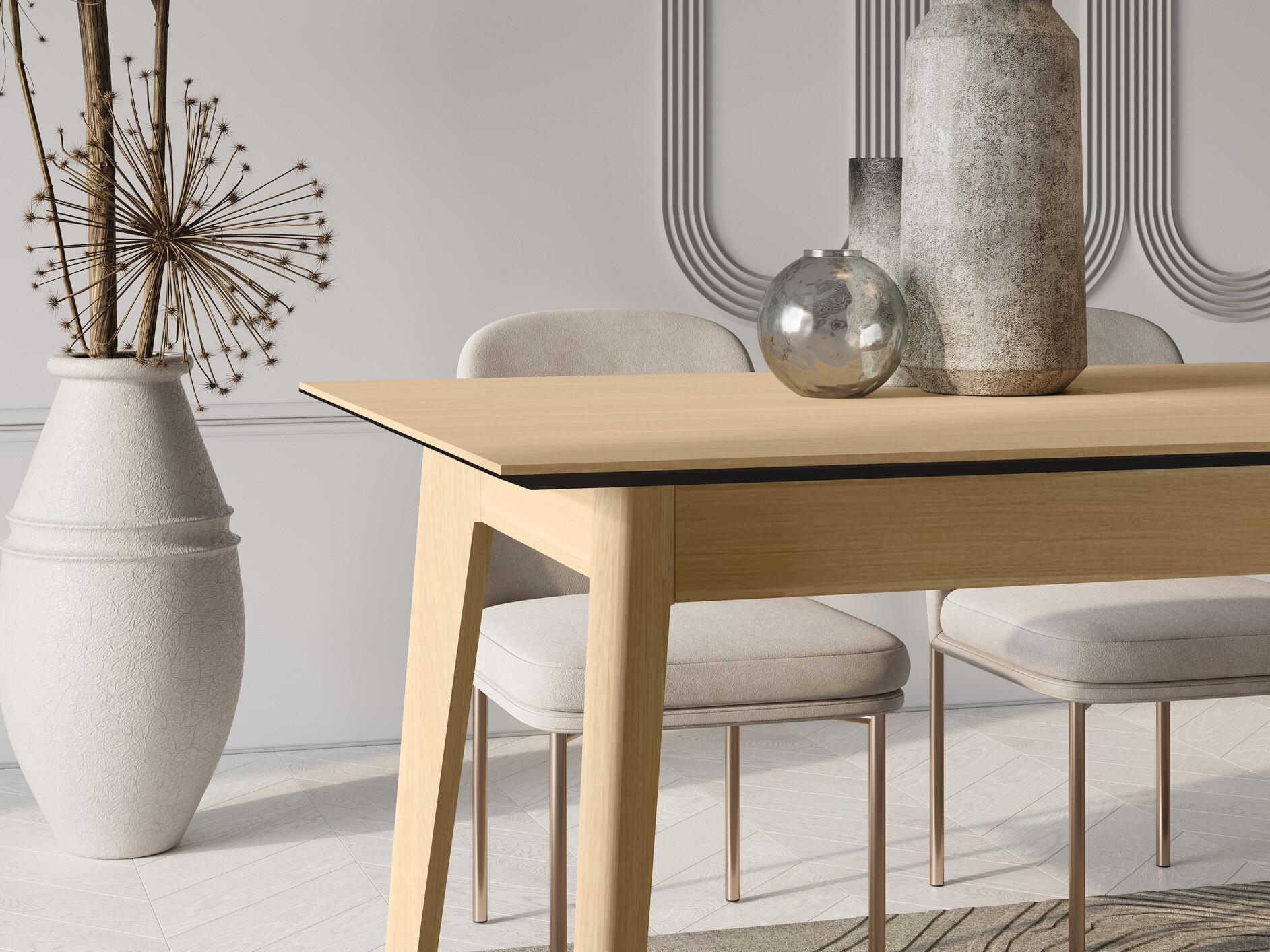 Table Fresno 174 (Light oak)