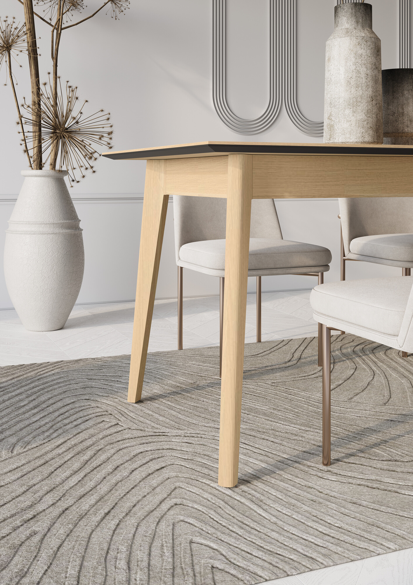 Table Fresno 174 (Light oak)
