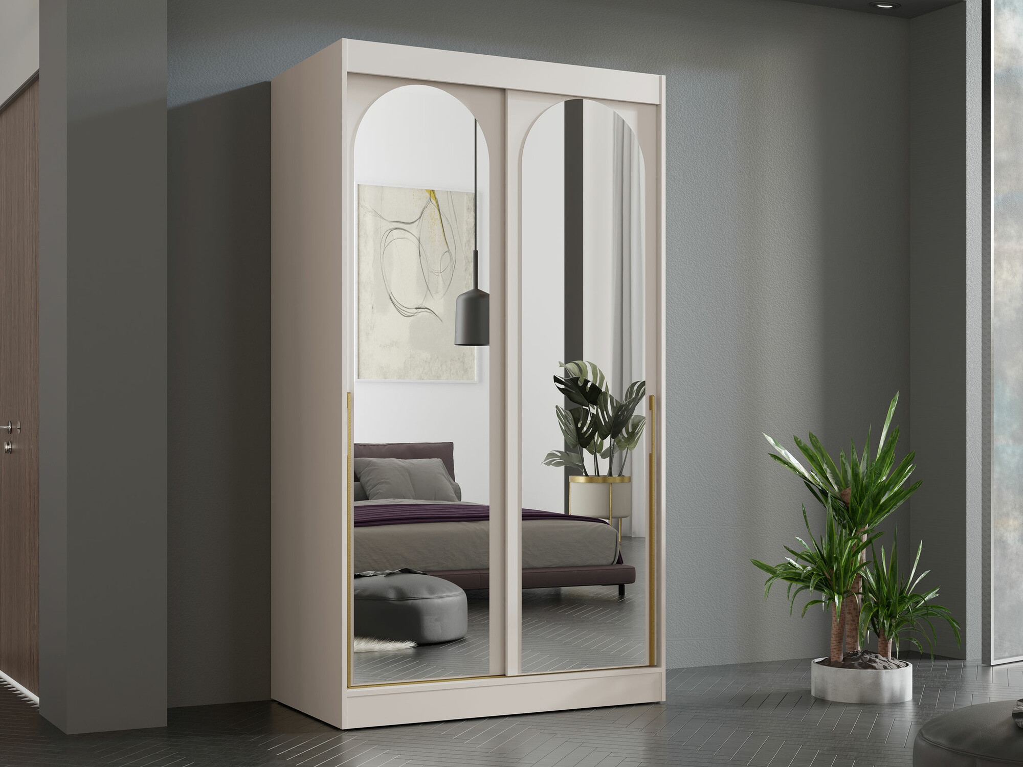 Wardrobe Toledo 130 (Cashmere)