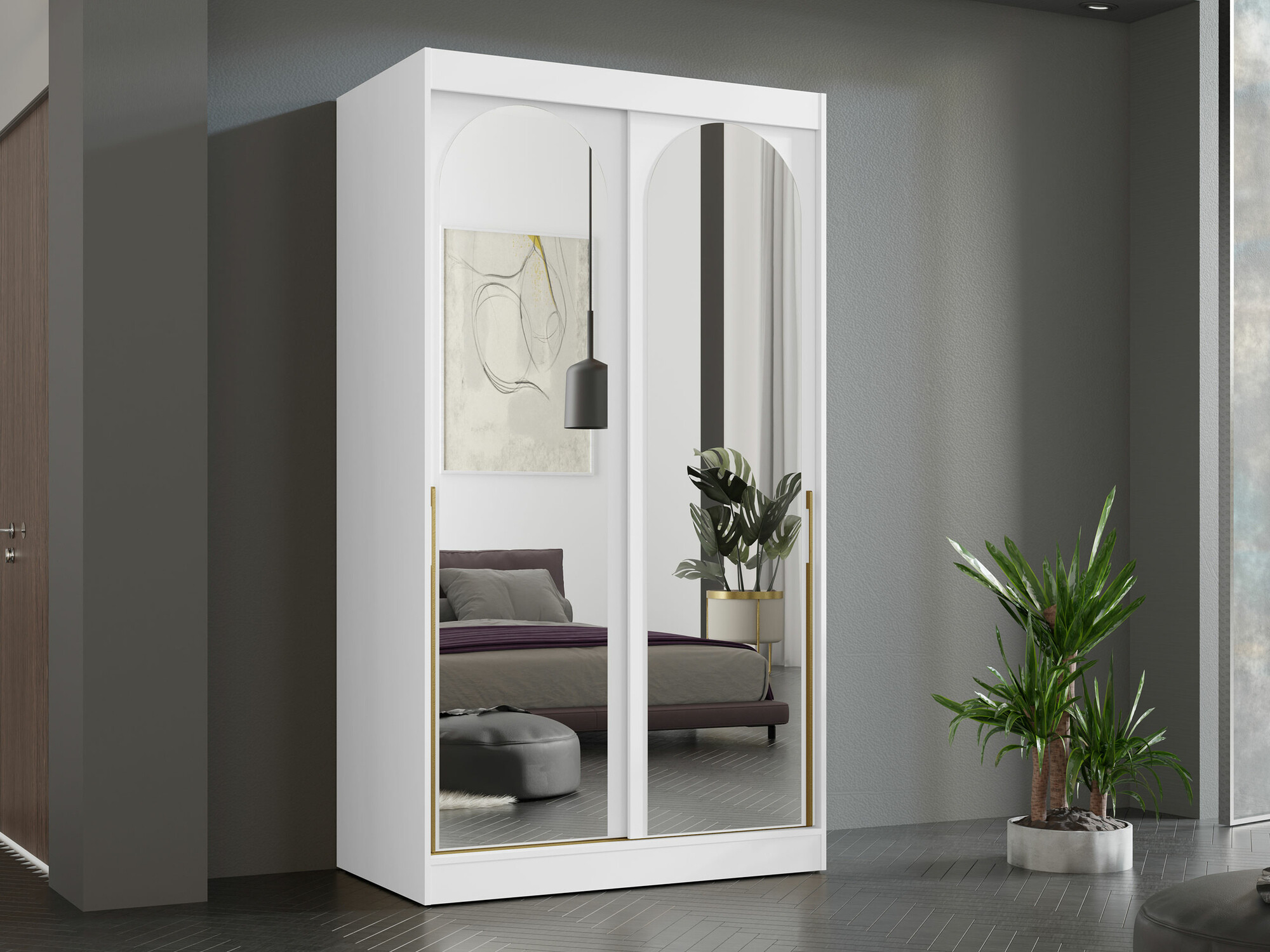 Wardrobe Toledo 130 (White)
