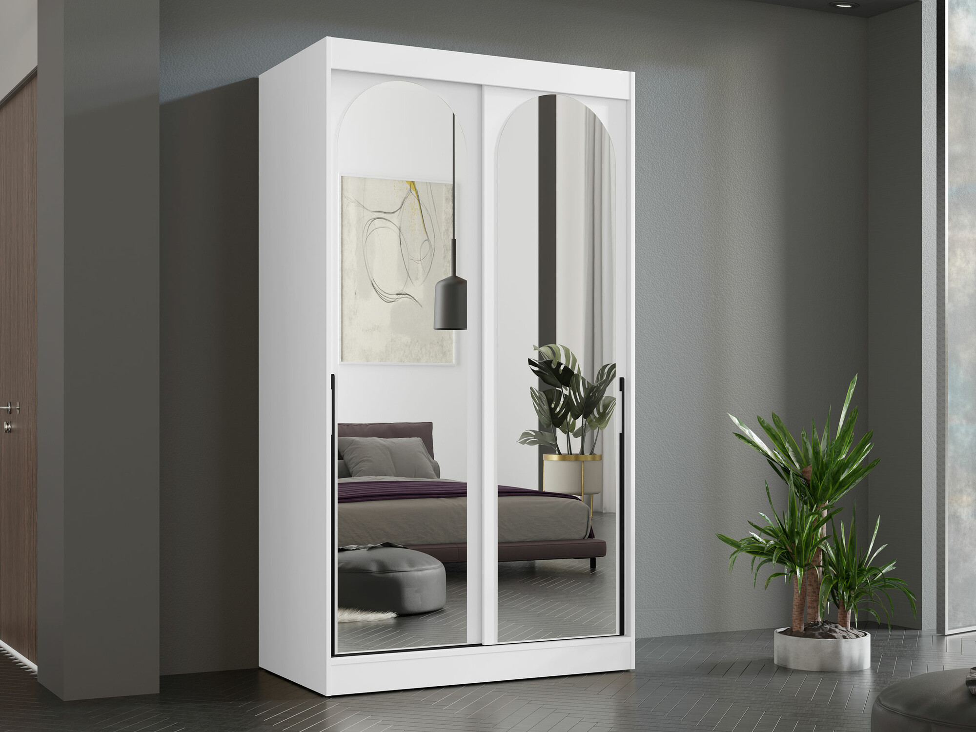 Wardrobe Toledo 130 (White)
