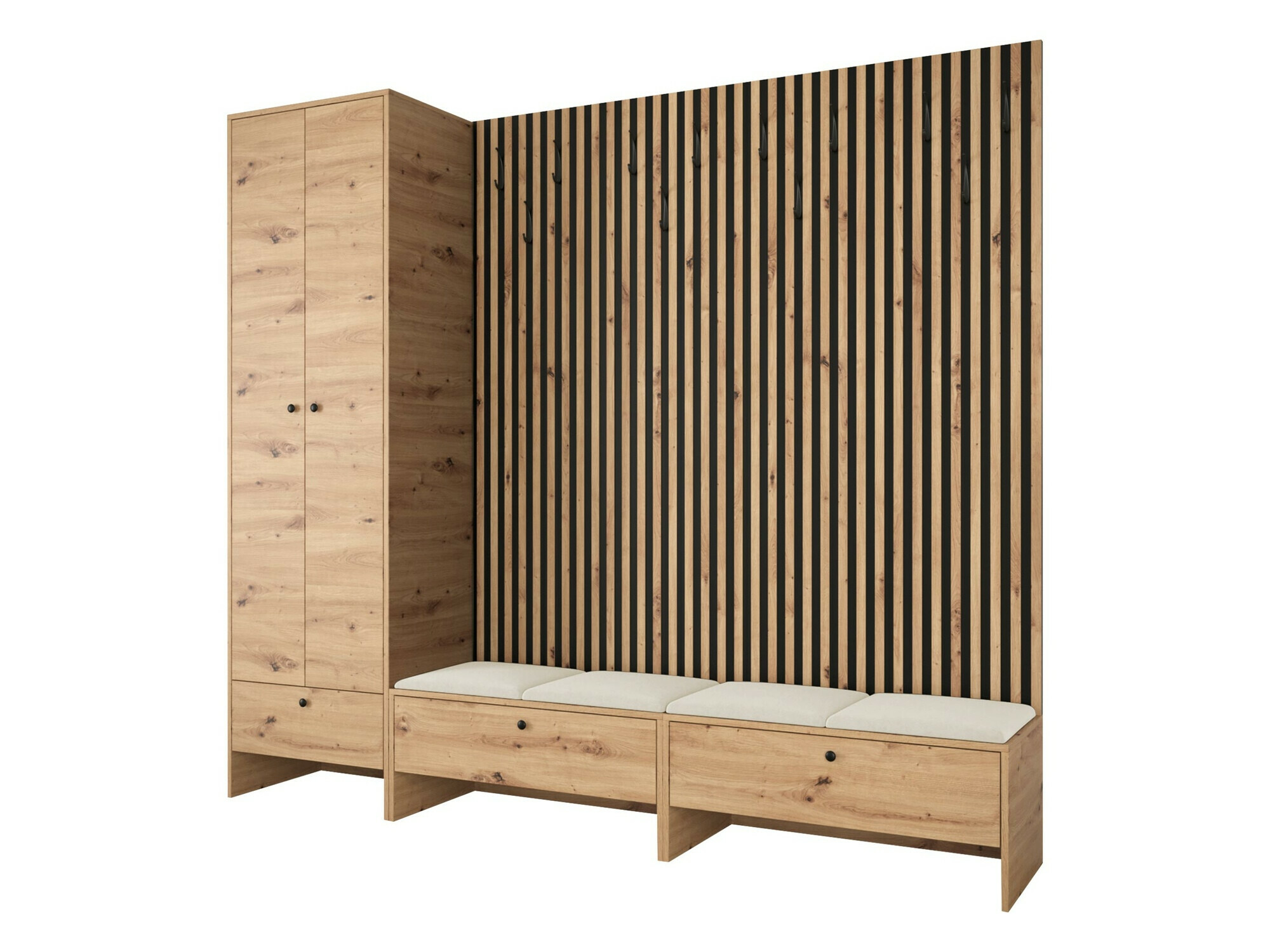 Hallway set Donio VI (Artisan oak + Manila 02)