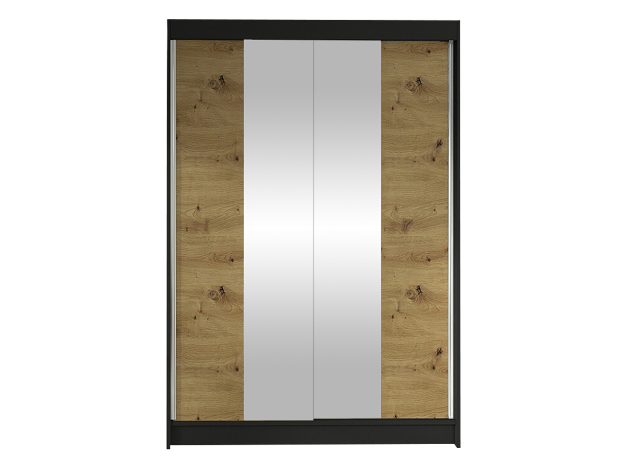 Wardrobe Closico Salvor II (Black + Artisan oak)