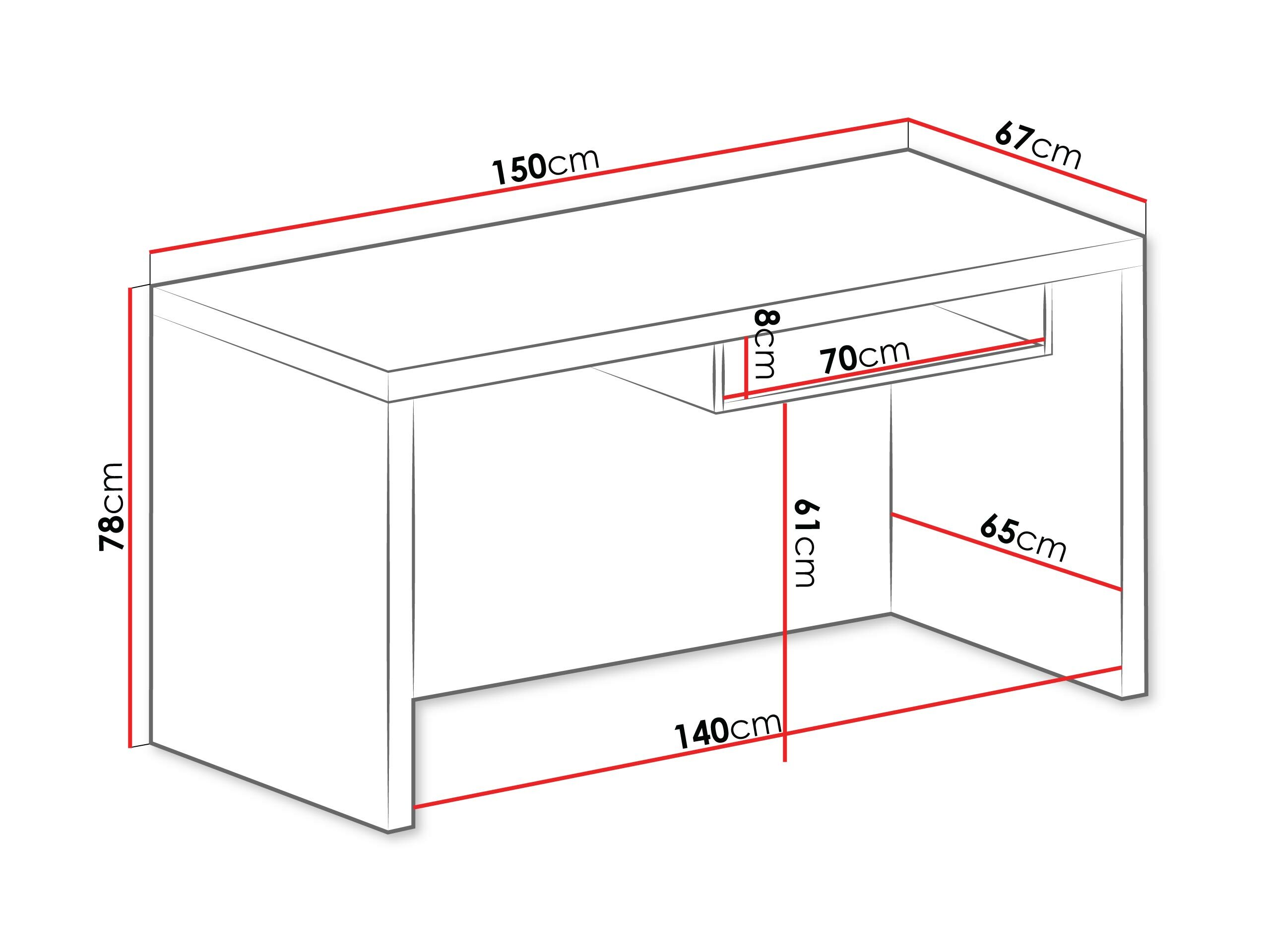 Desk Fiomeri 122 (Santana oak)