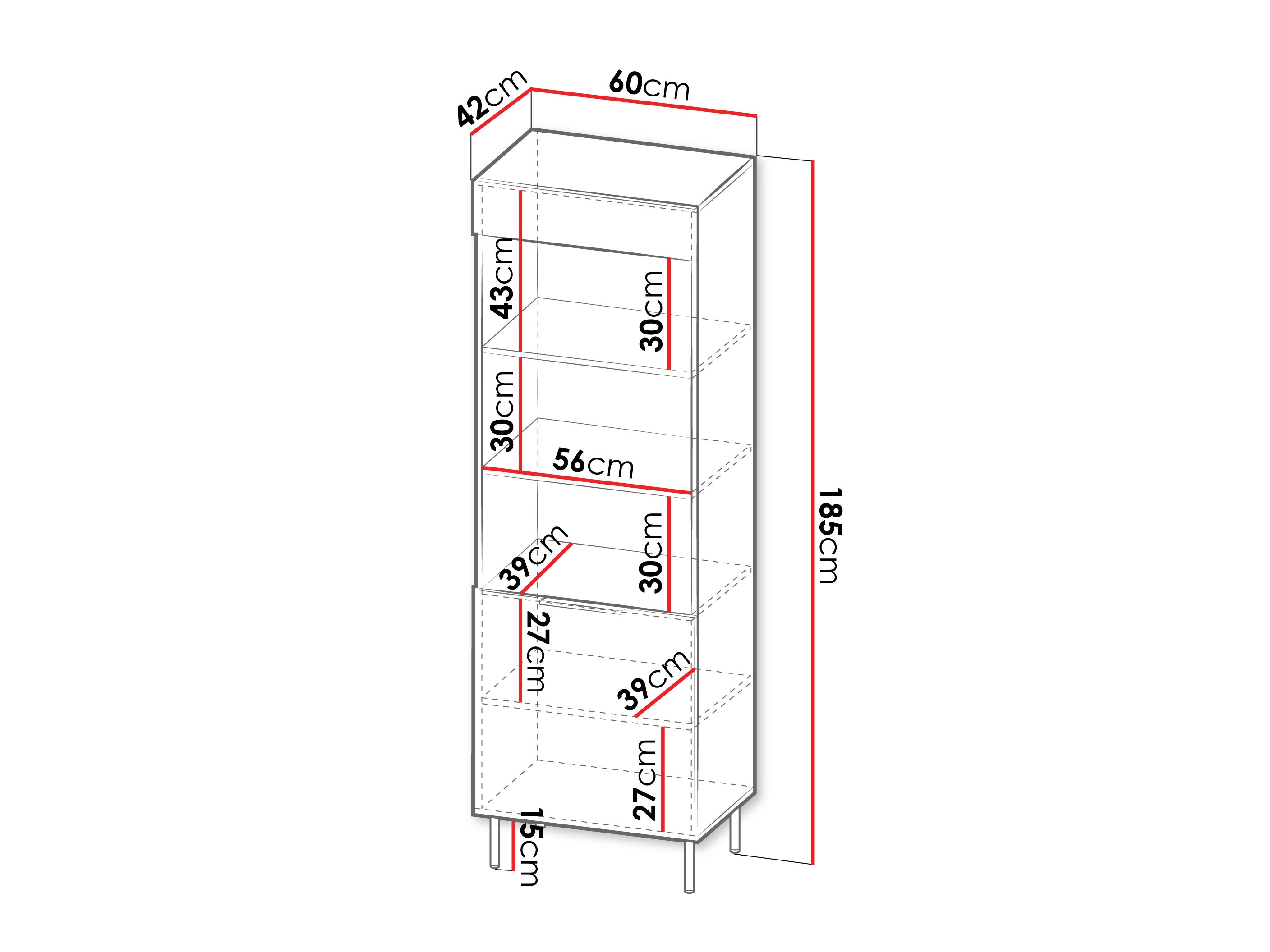 Bookcase Mardalu 102