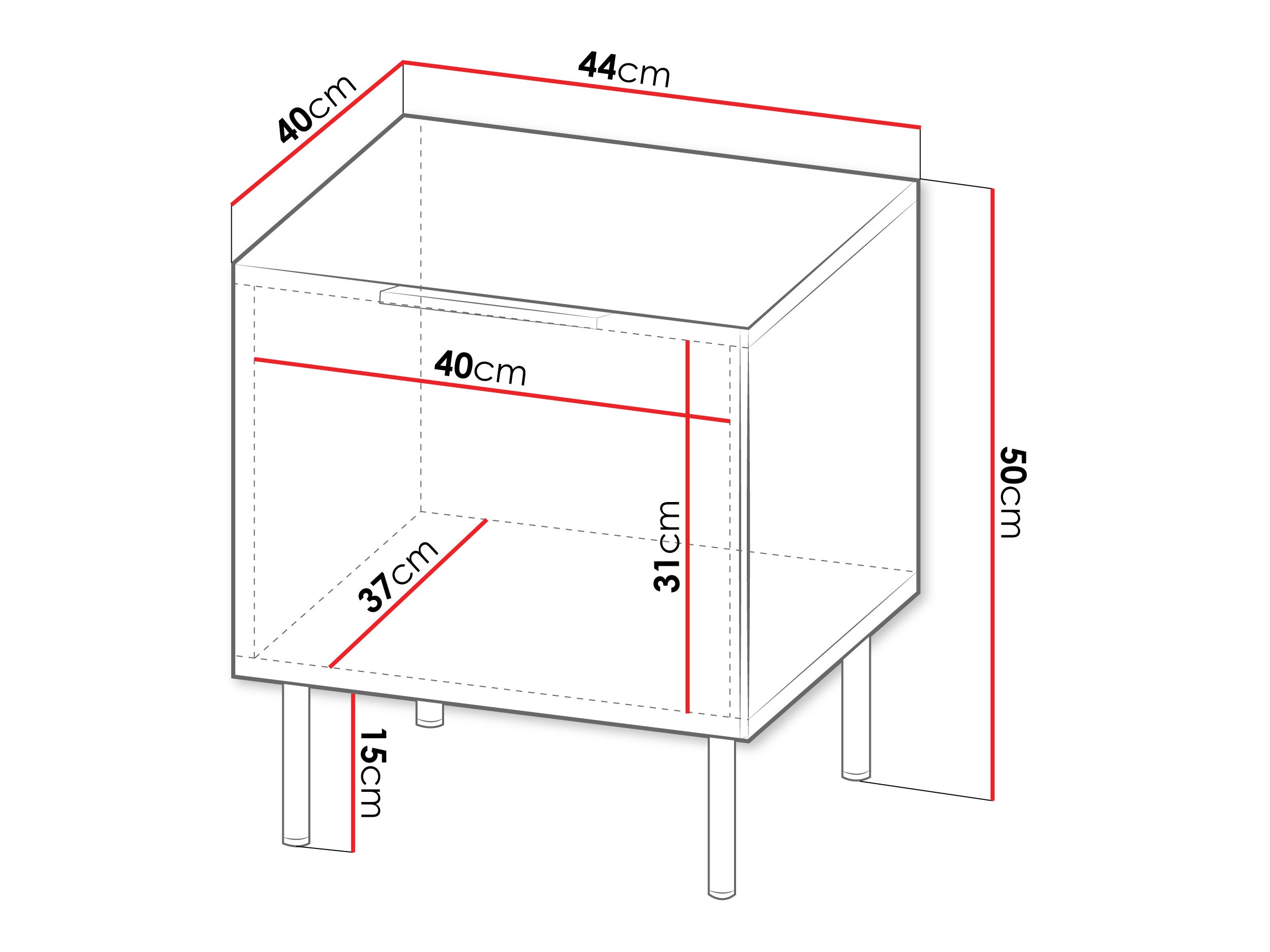 Set of bedside tables Mardalu 106