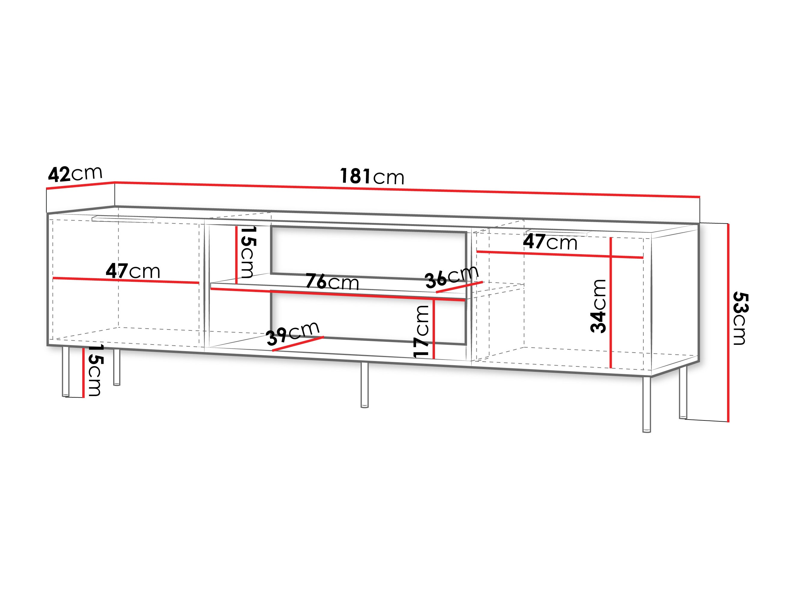 TV stand Mardalu 105