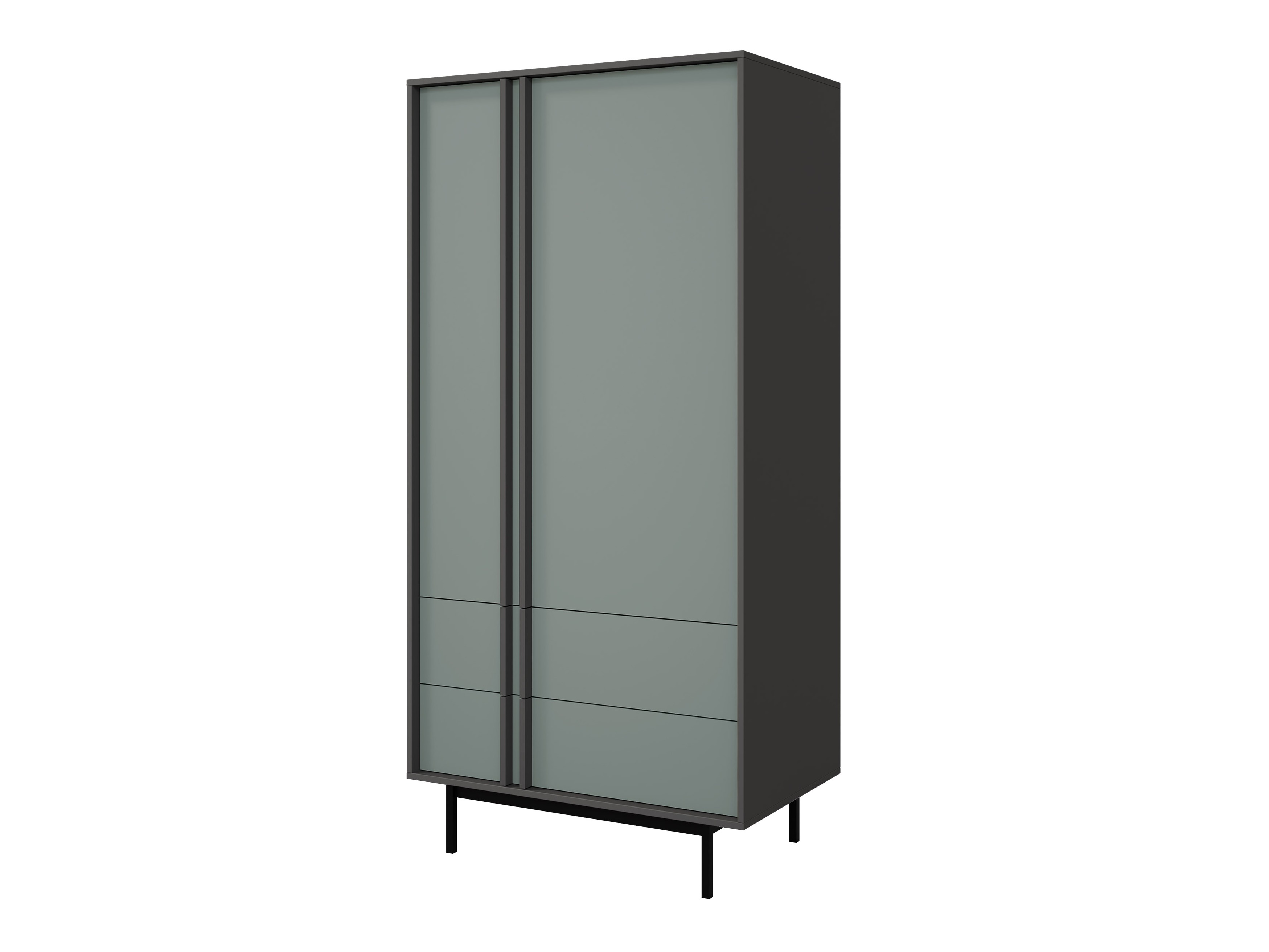 Wardrobe Levali 100 (Dusty green)