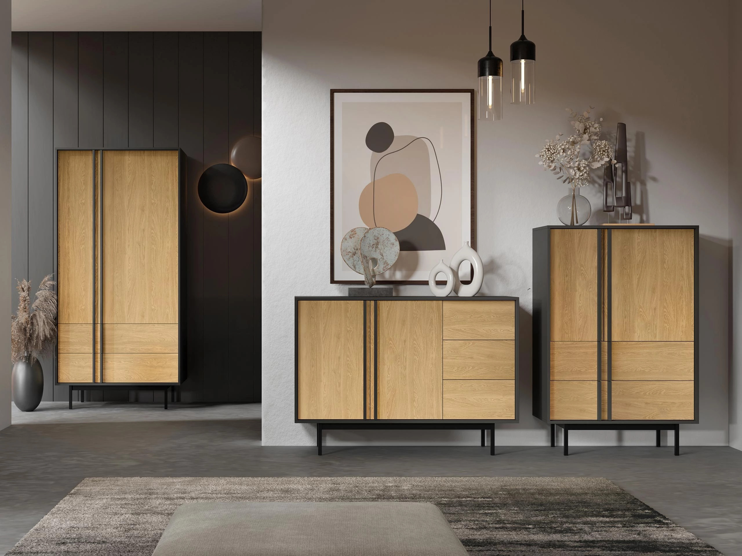 Wardrobe Levali 100 (Oak)