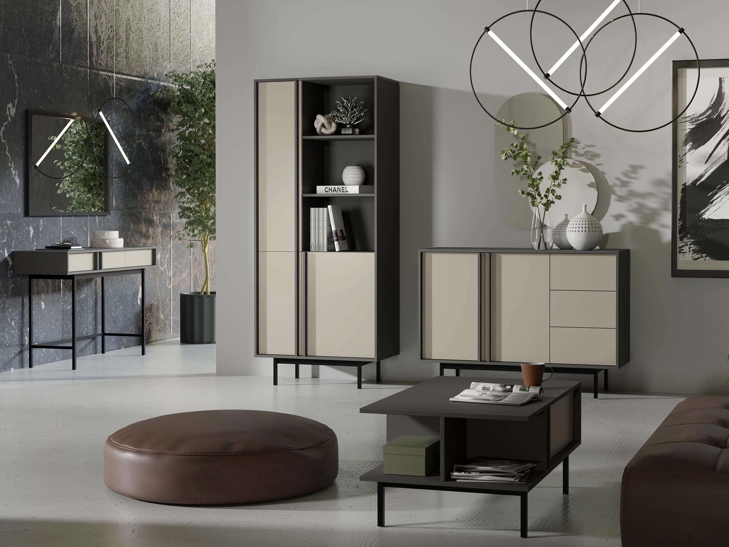 Bookcase Levali 101 (Beige)