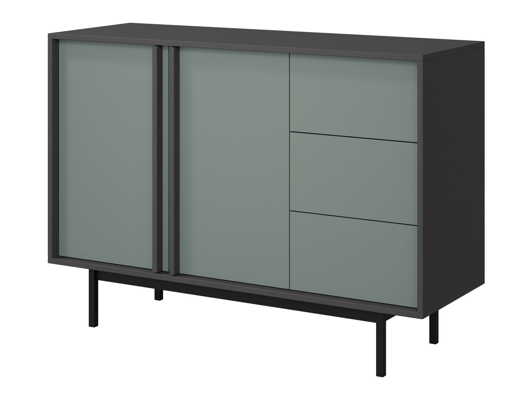 Chest of drawers Levali 106 (Dusty green)