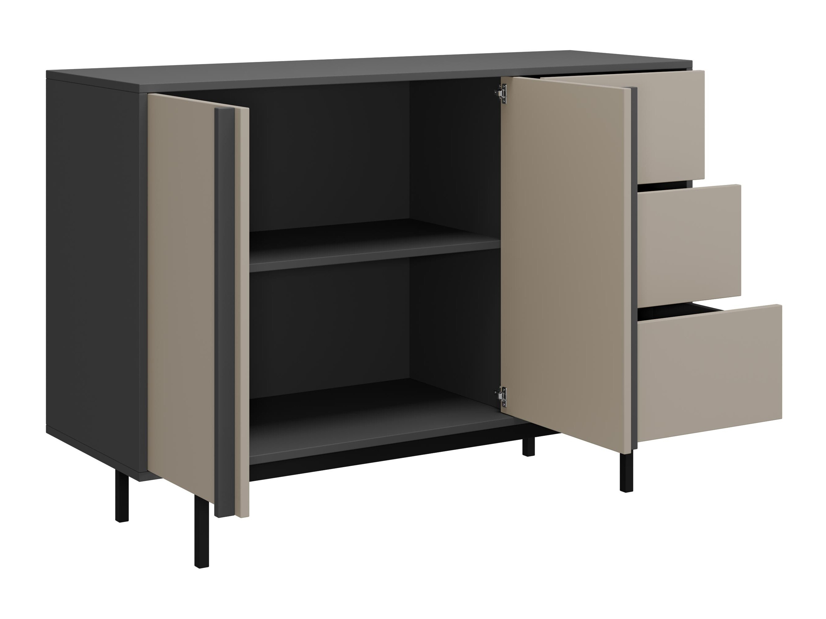 Chest of drawers Levali 106 (Dusty green)