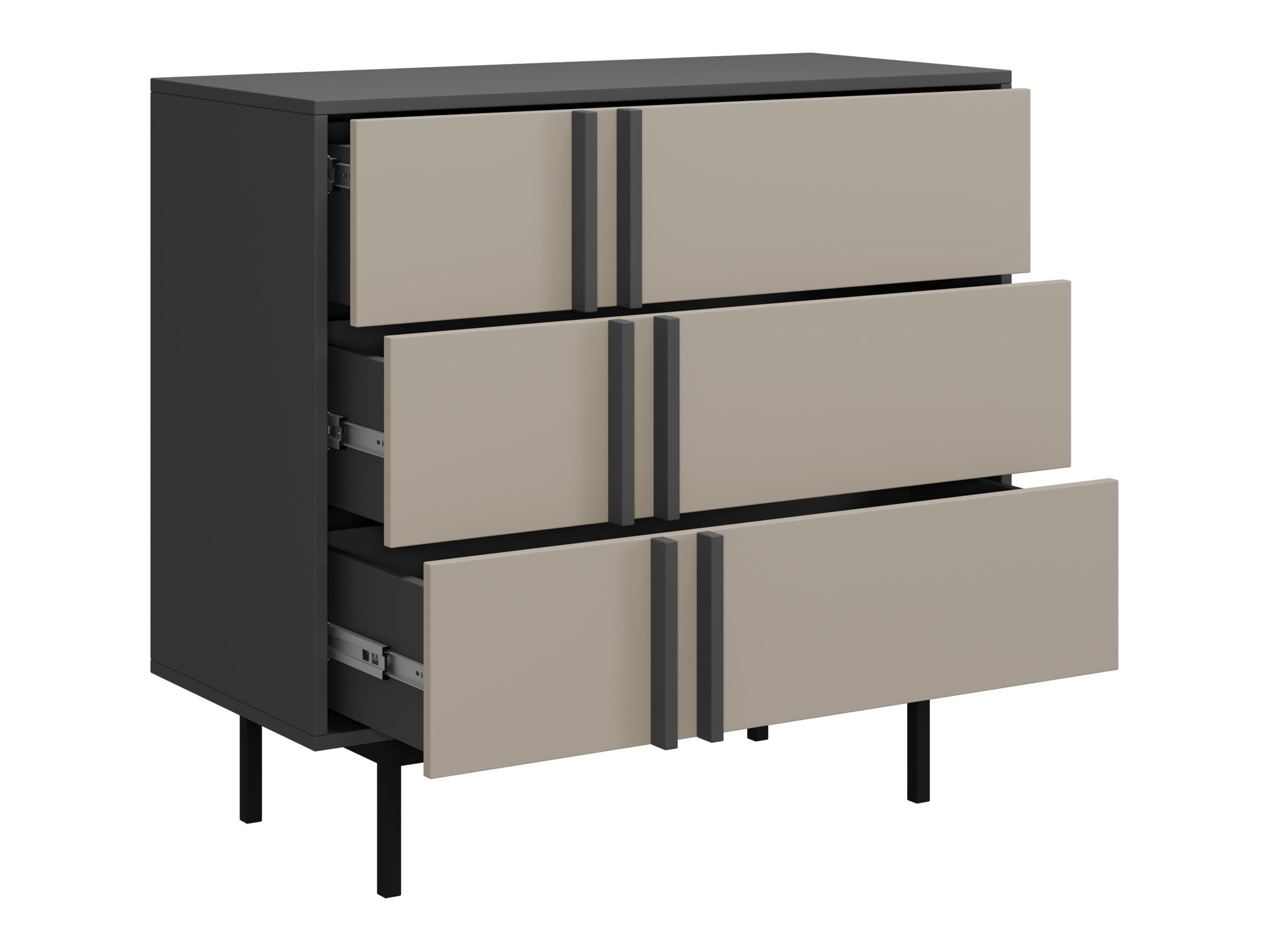 Chest of drawers Levali 107 (Dusty green)