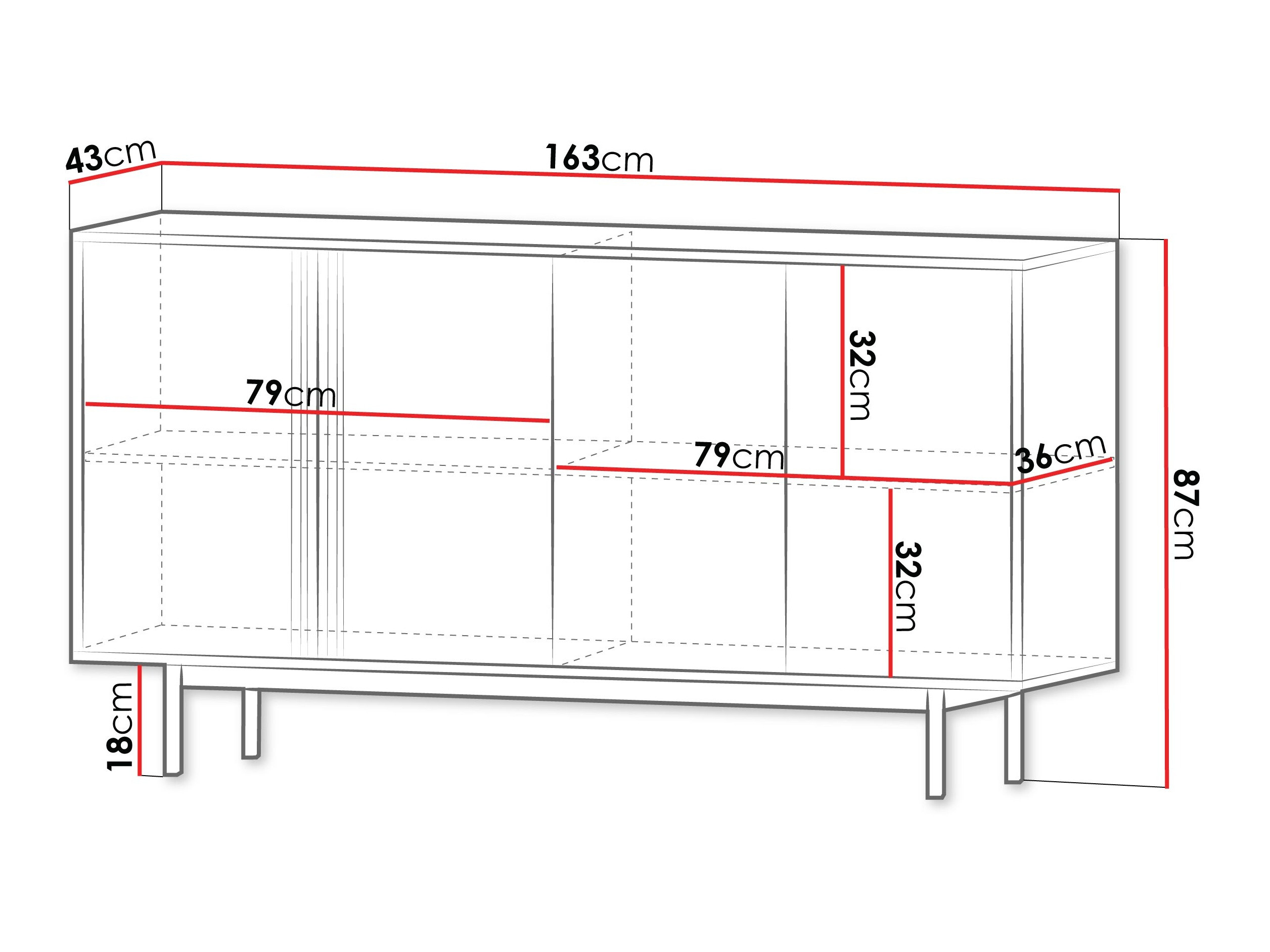 Sideboard Levali 105 (Oak)