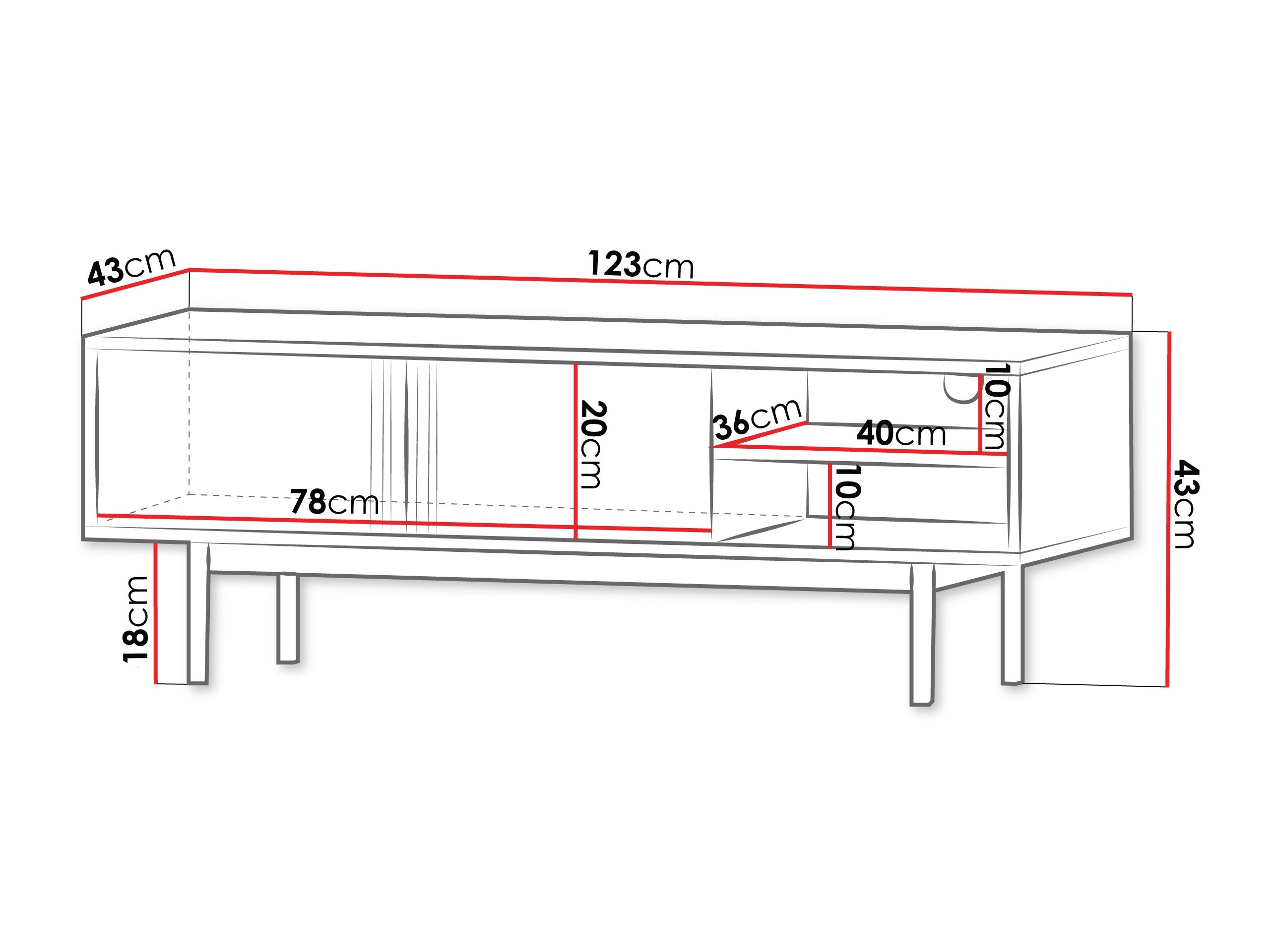 TV stand Levali 109 (Beige)