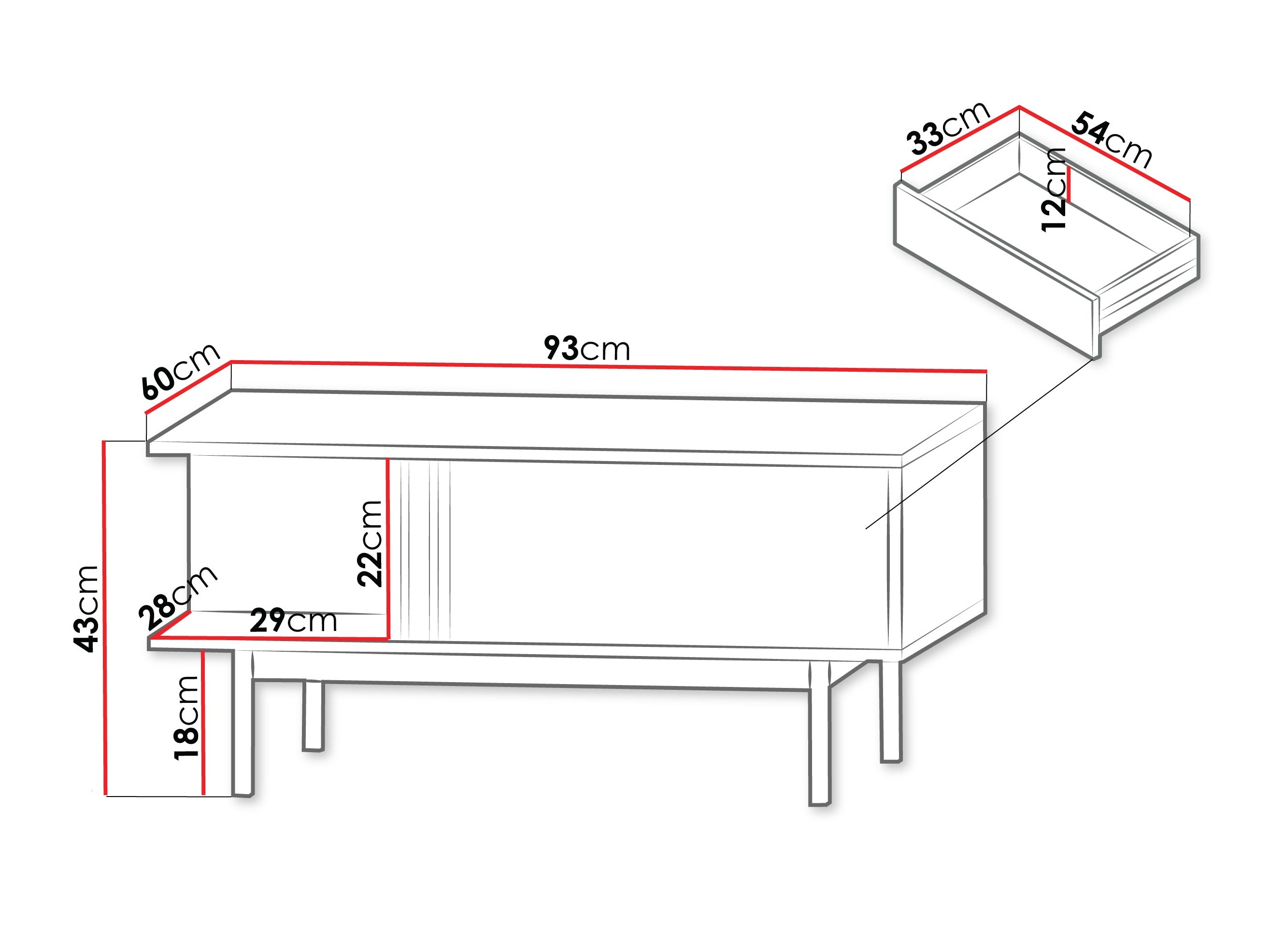 Coffee table Levali 111 (Beige)