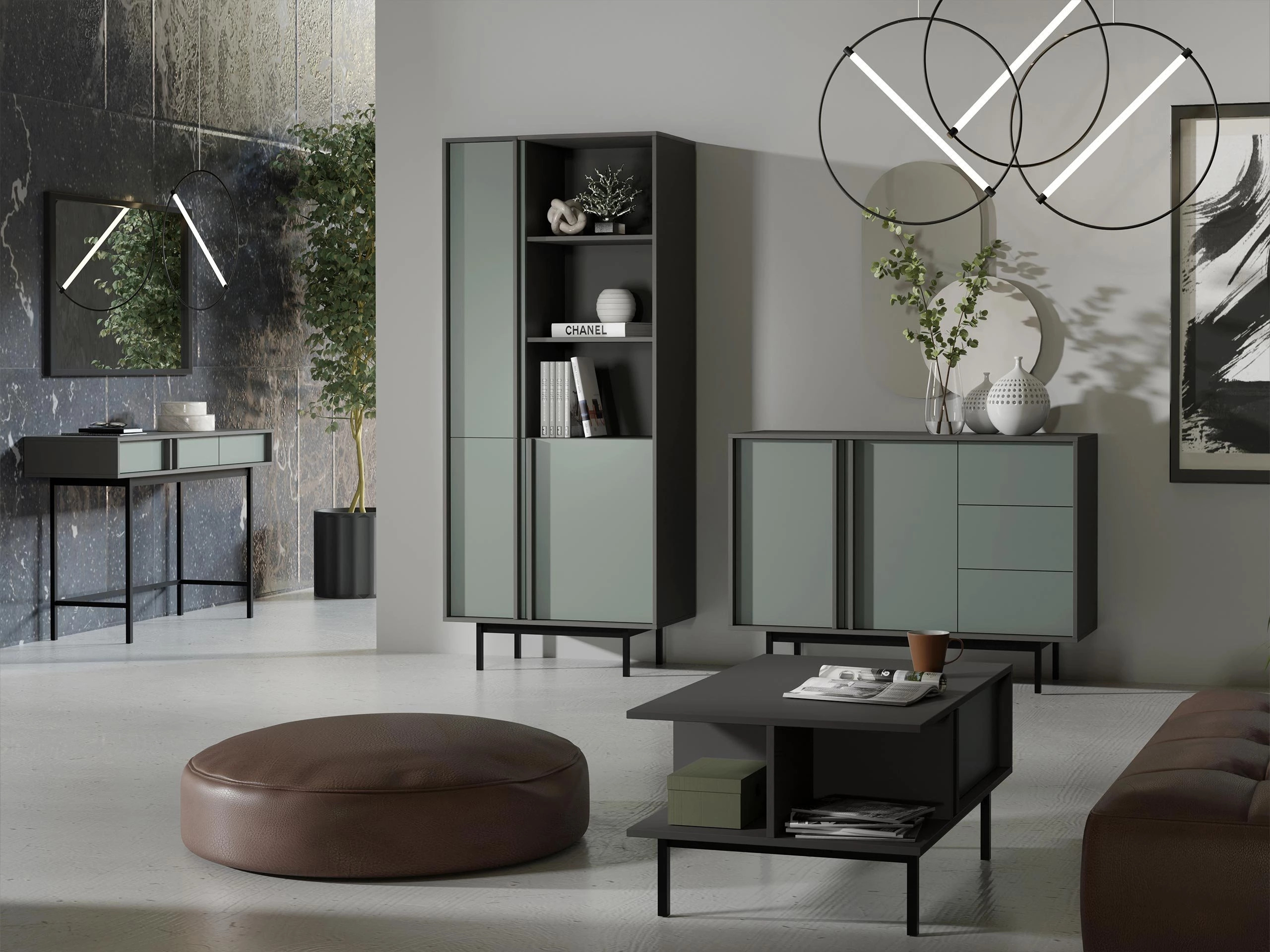 Coffee table Levali 111 (Dusty green)
