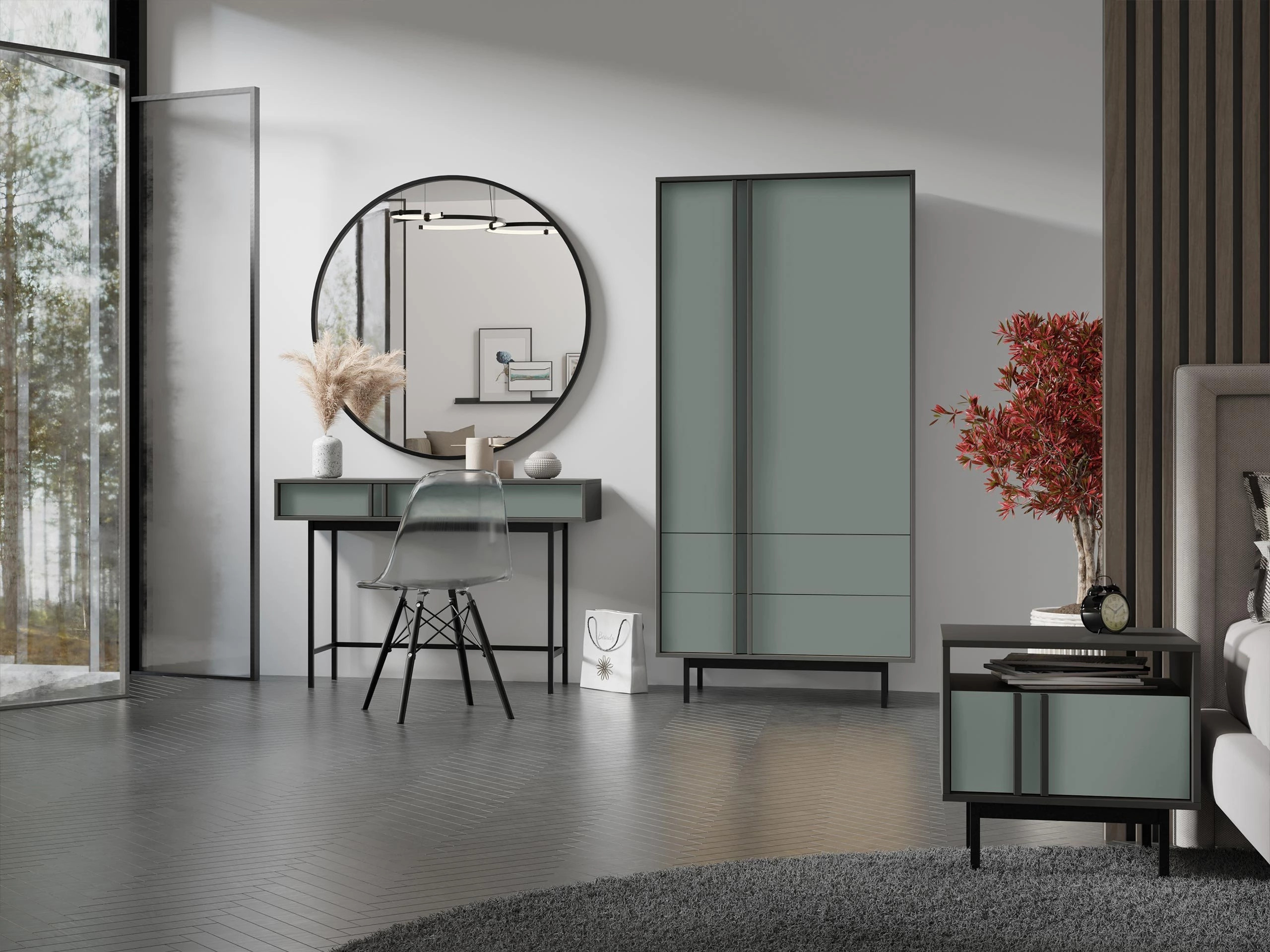 Console table Levali 110 (Dusty green)