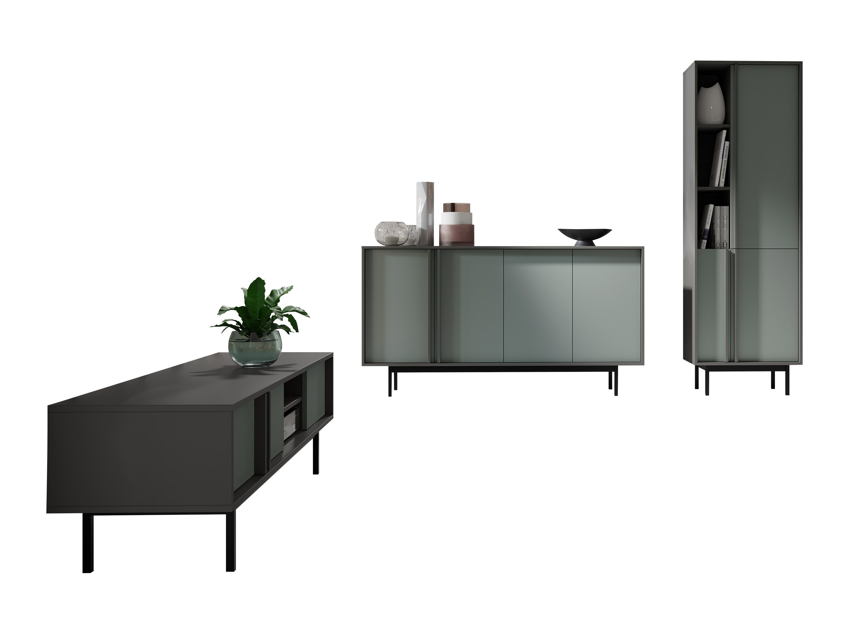 Living room set Levali 115 (Dusty green)