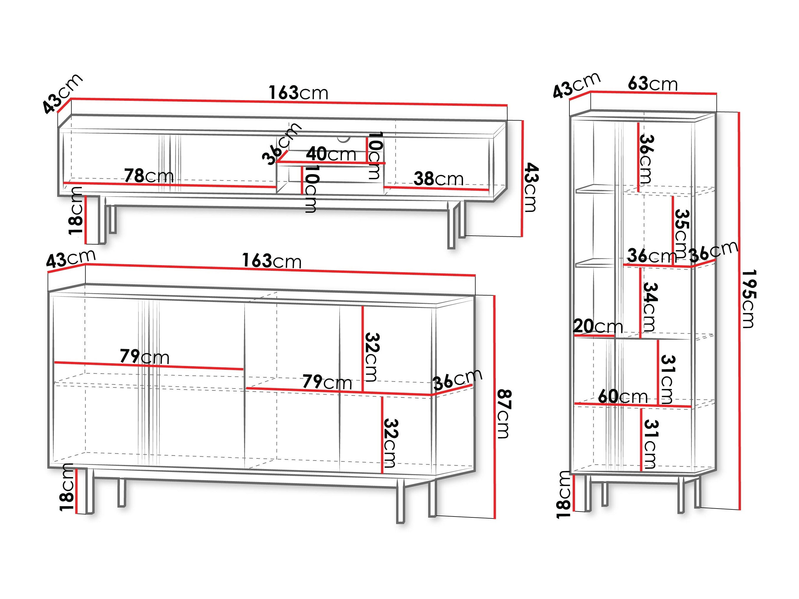 Living room set Levali 115 (Oak)