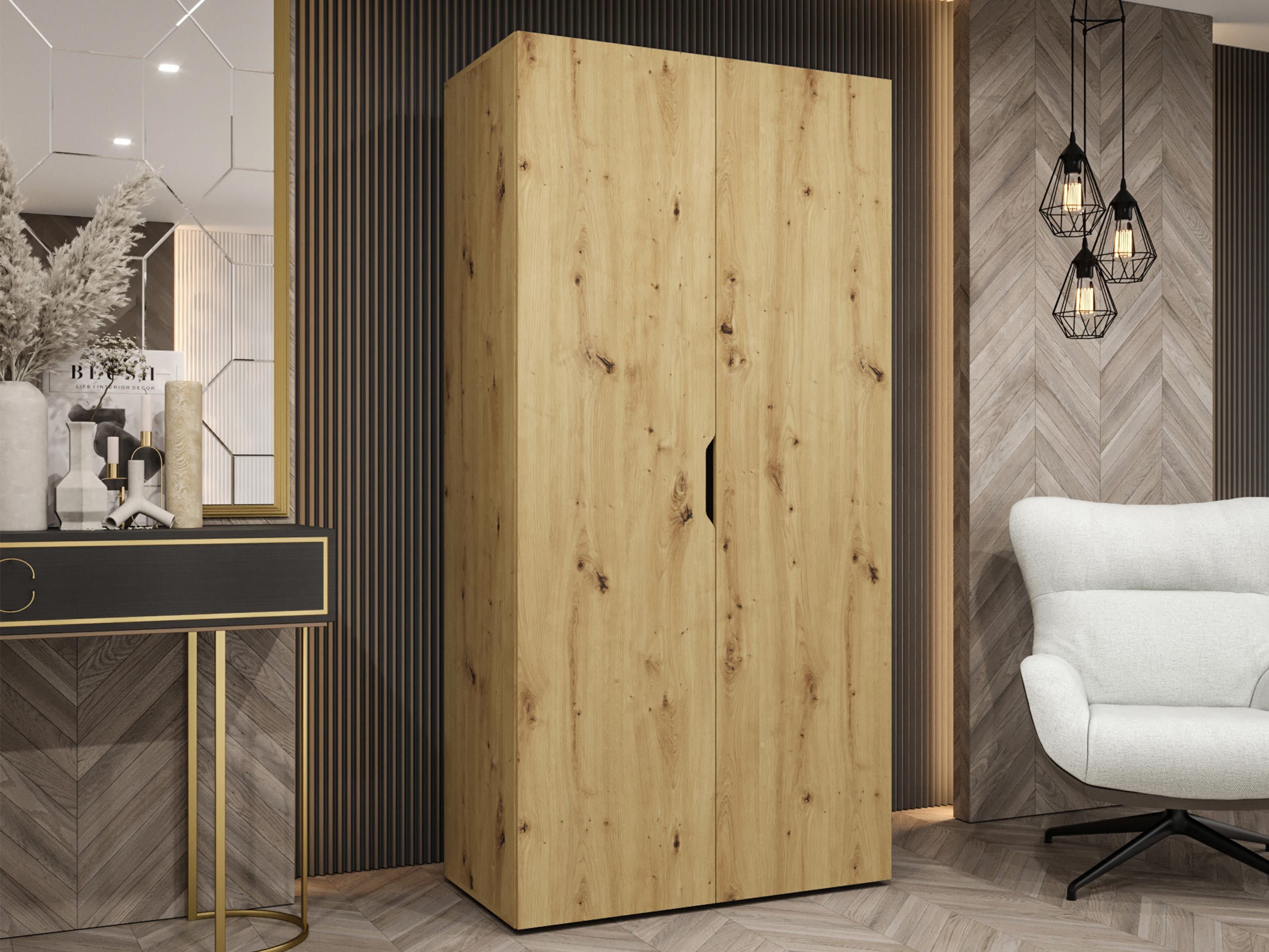Wardrobe Hartford 509 (Artisan oak)