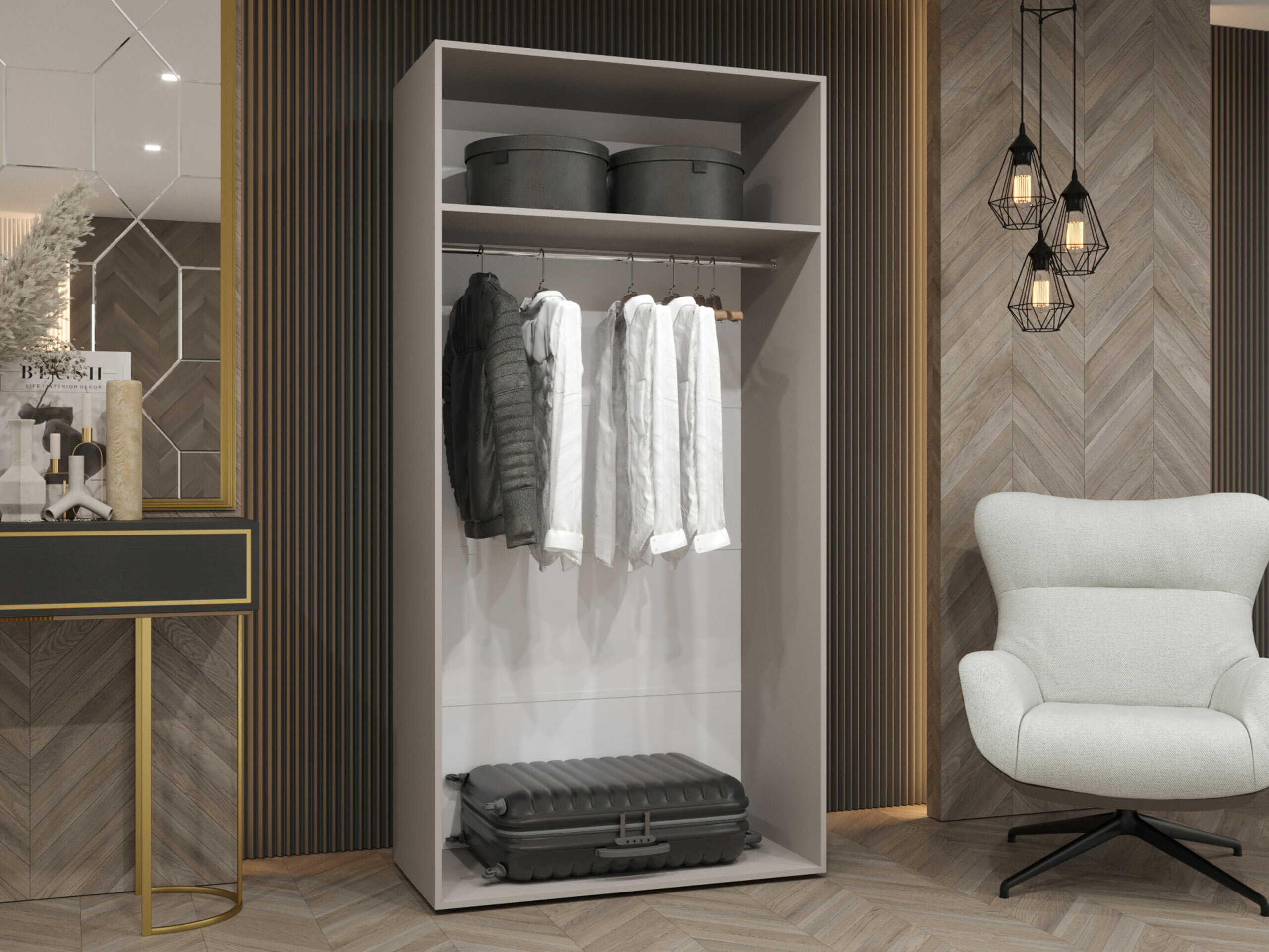 Wardrobe Hartford 509 (White)