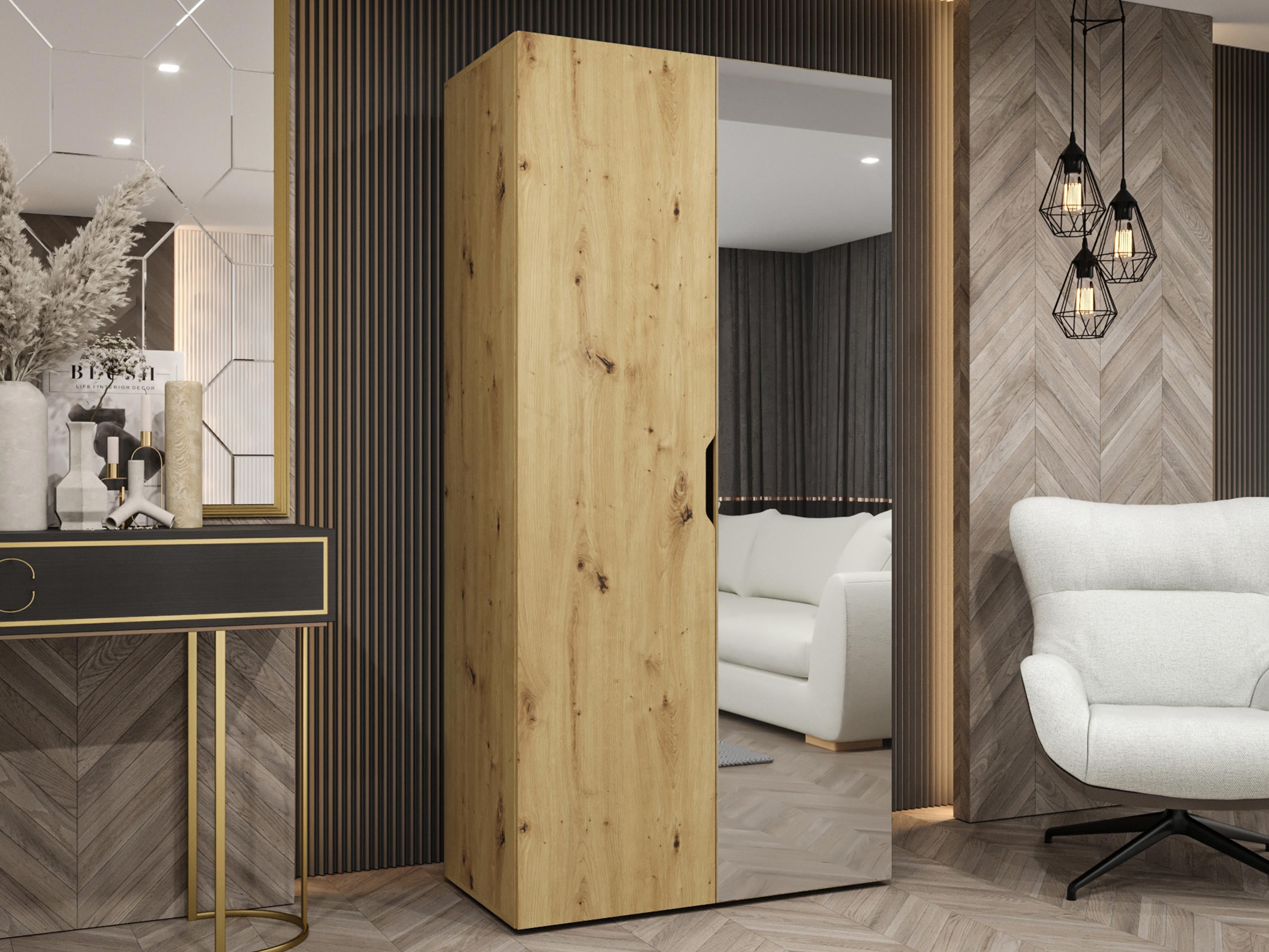 Wardrobe Hartford 510 (Artisan oak)