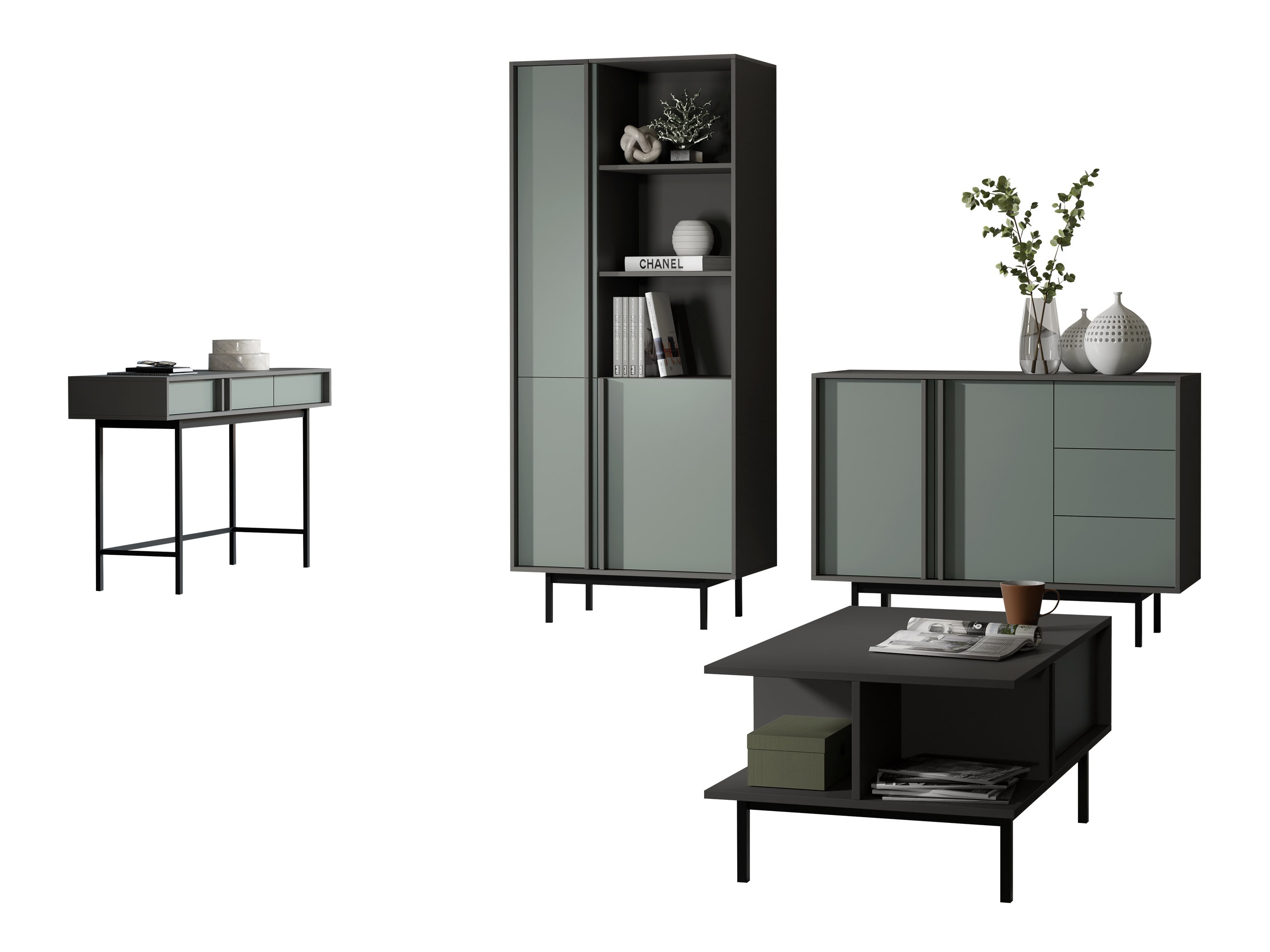 Living room set Levali 117 (Dusty green)