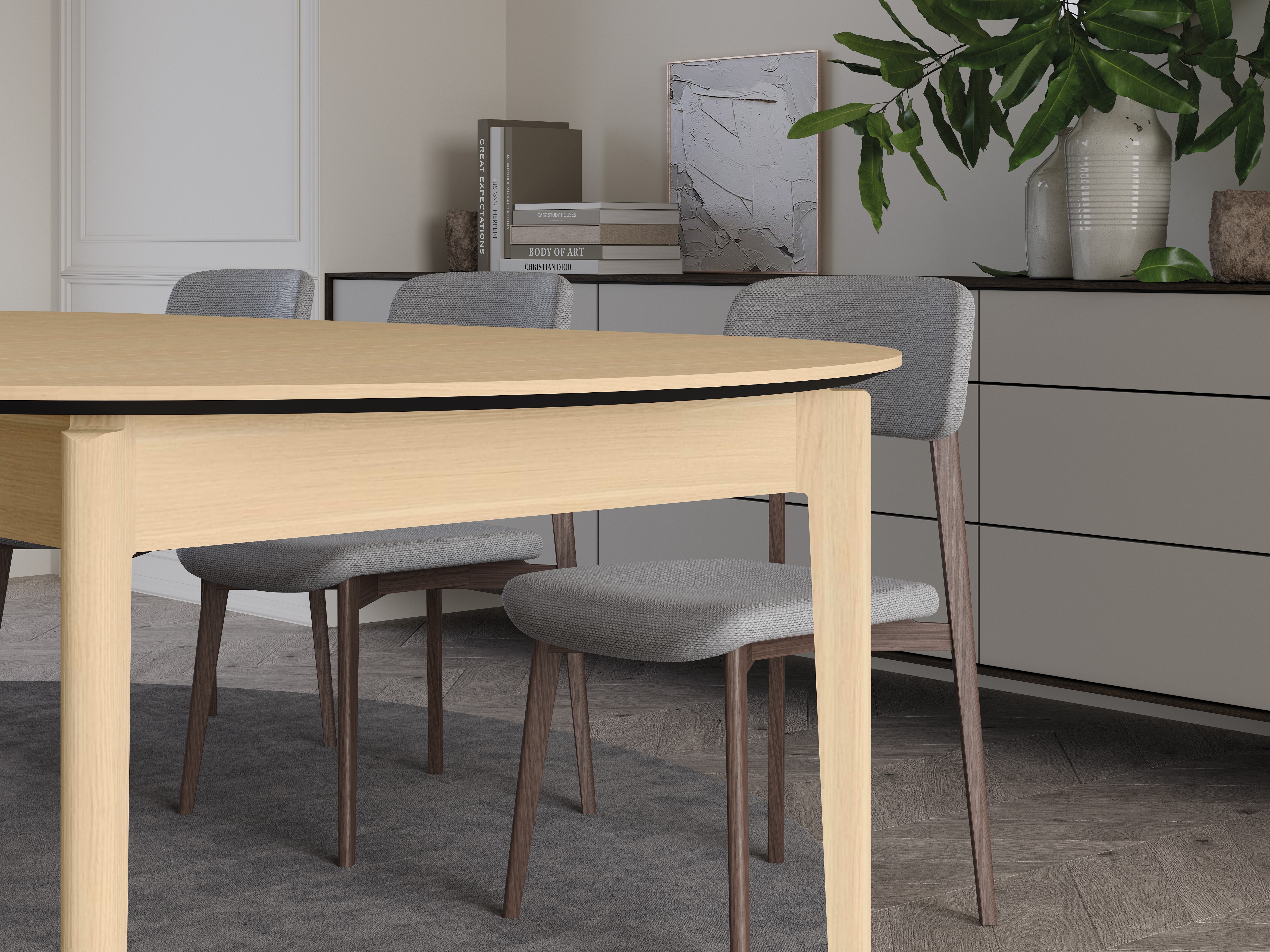 Table Fresno 175 (Light oak)