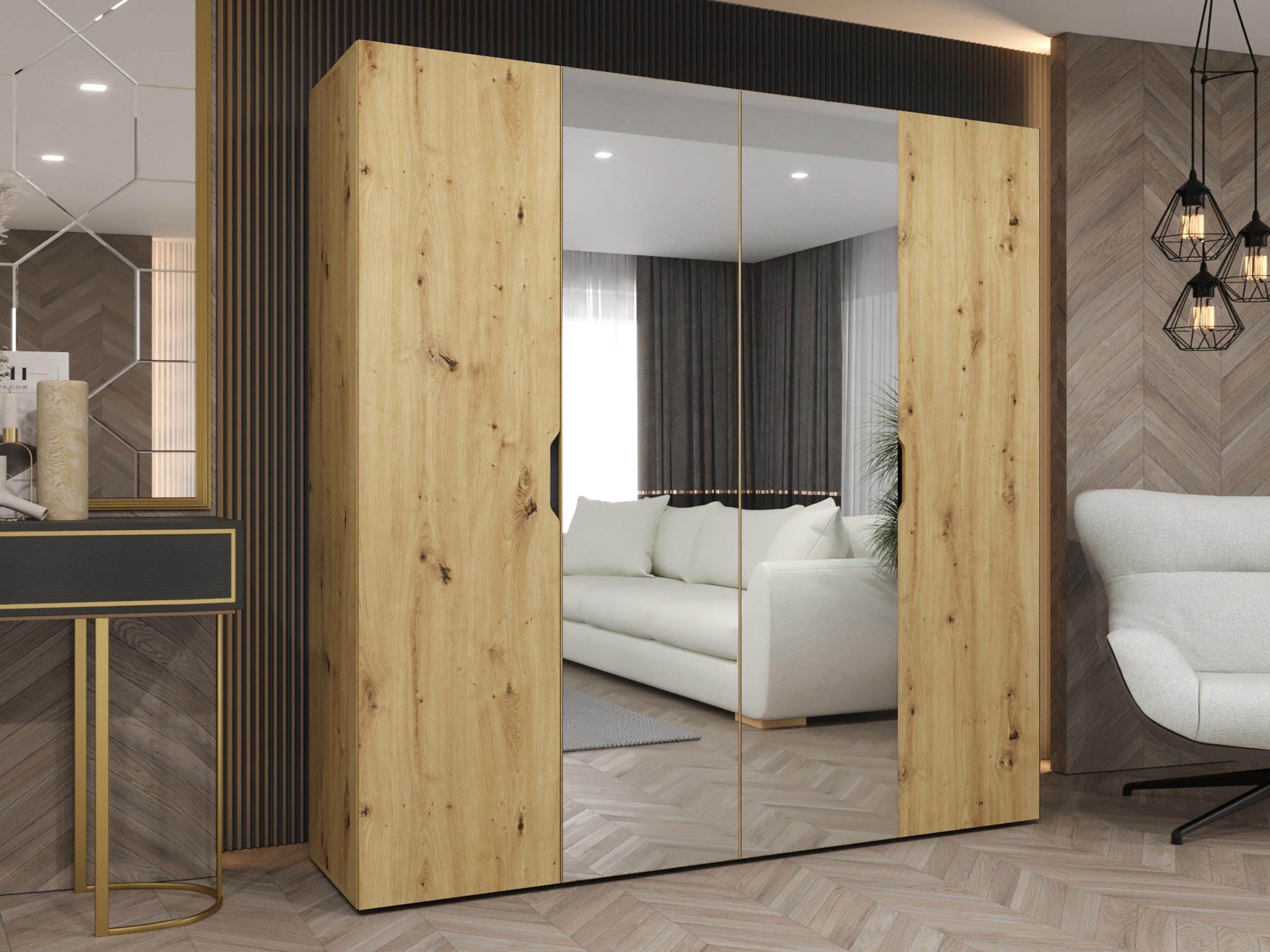Wardrobe Hartford 514 (Artisan oak)
