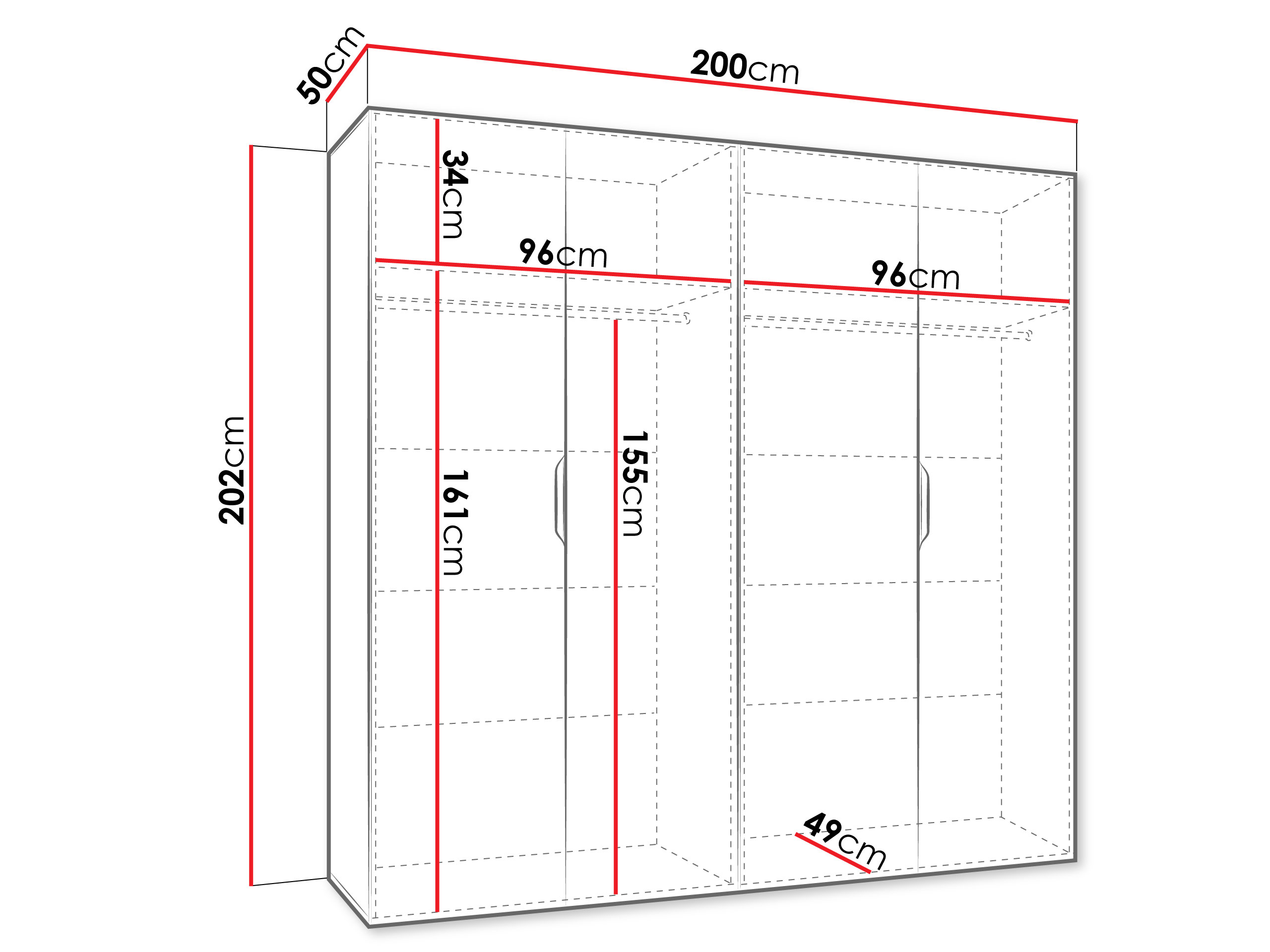 Wardrobe Hartford 514 (Cashmere)