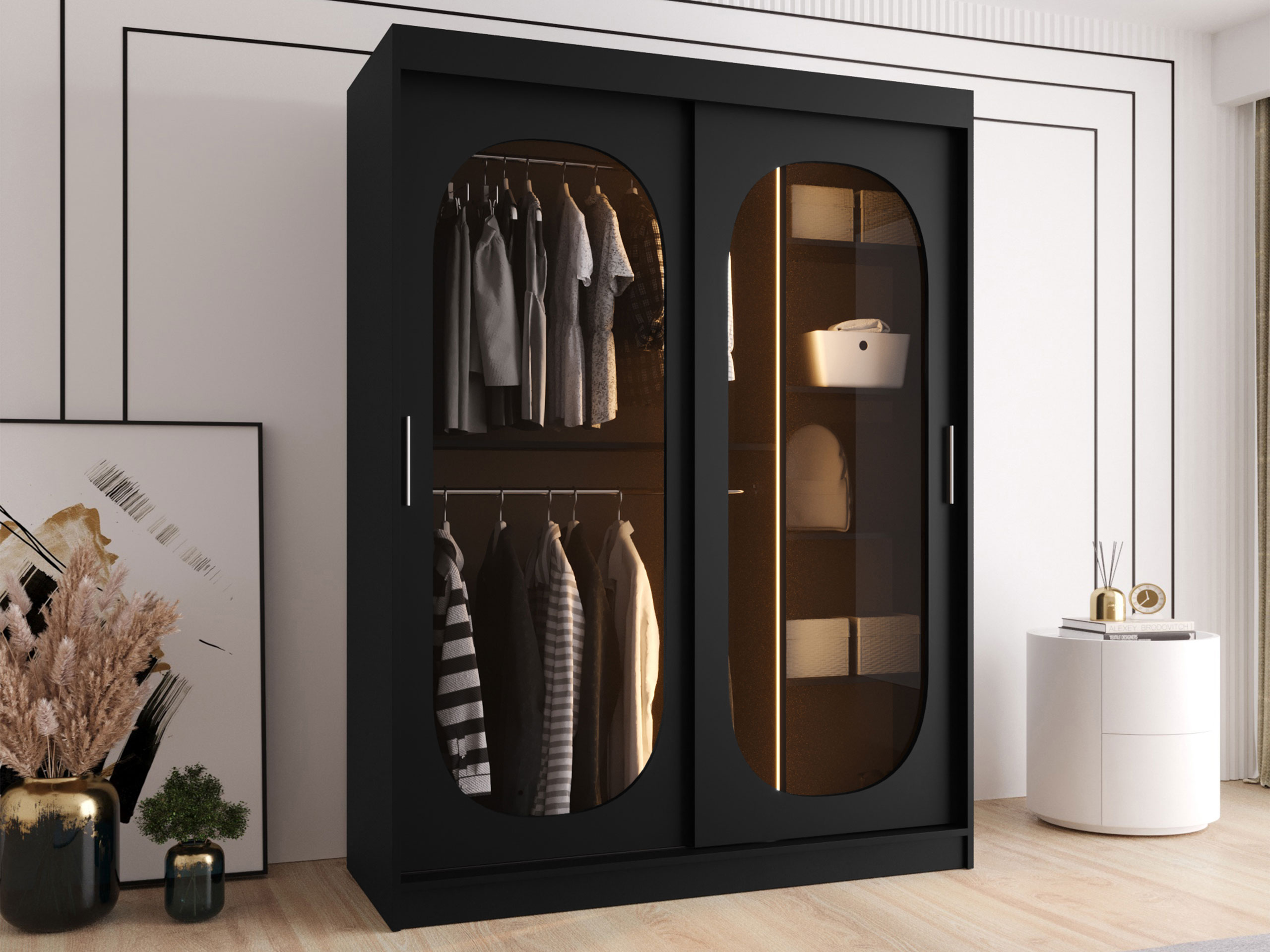 Wardrobe Hartford 519 (Black)