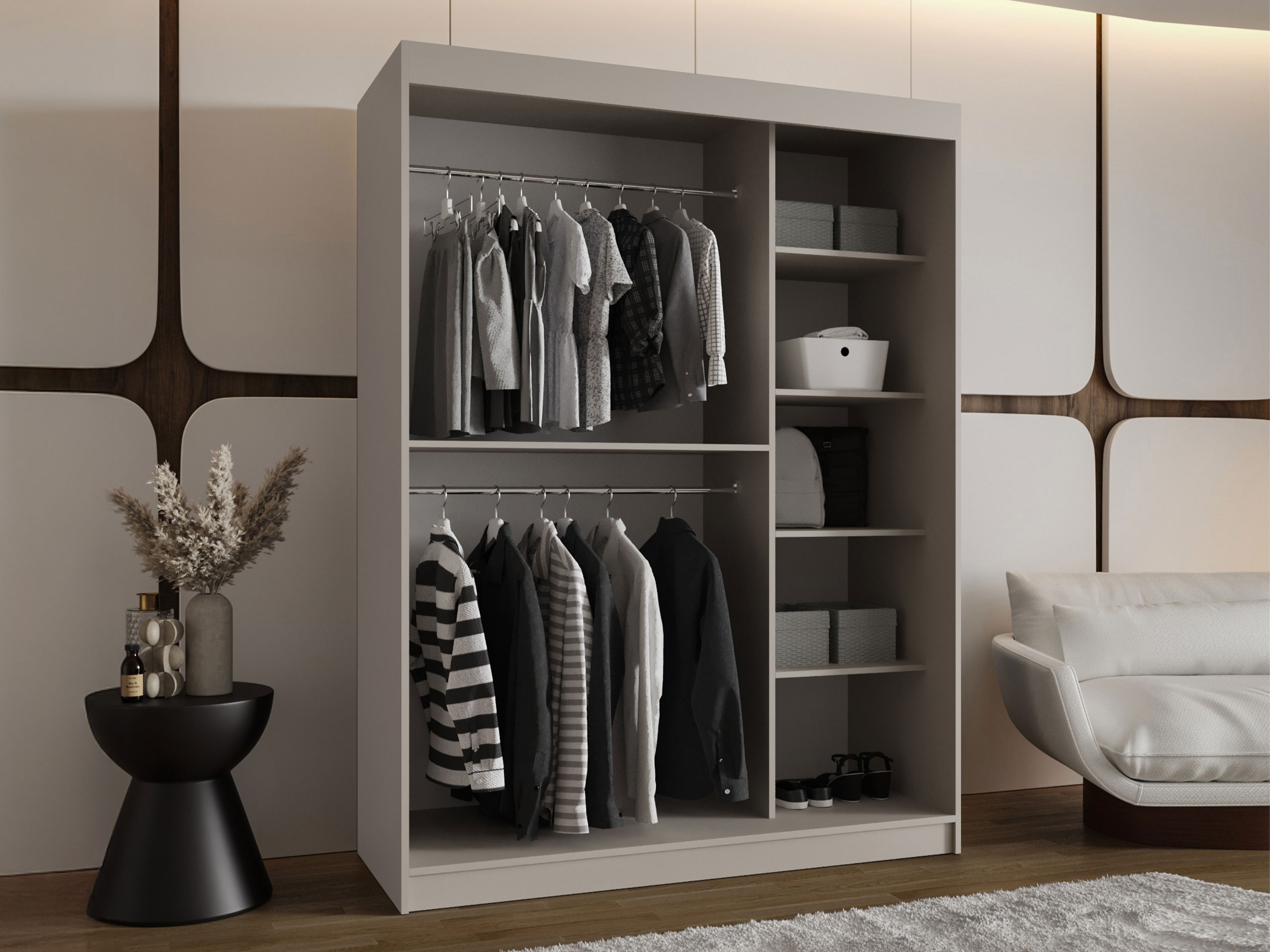 Wardrobe Hartford 519 (Black)