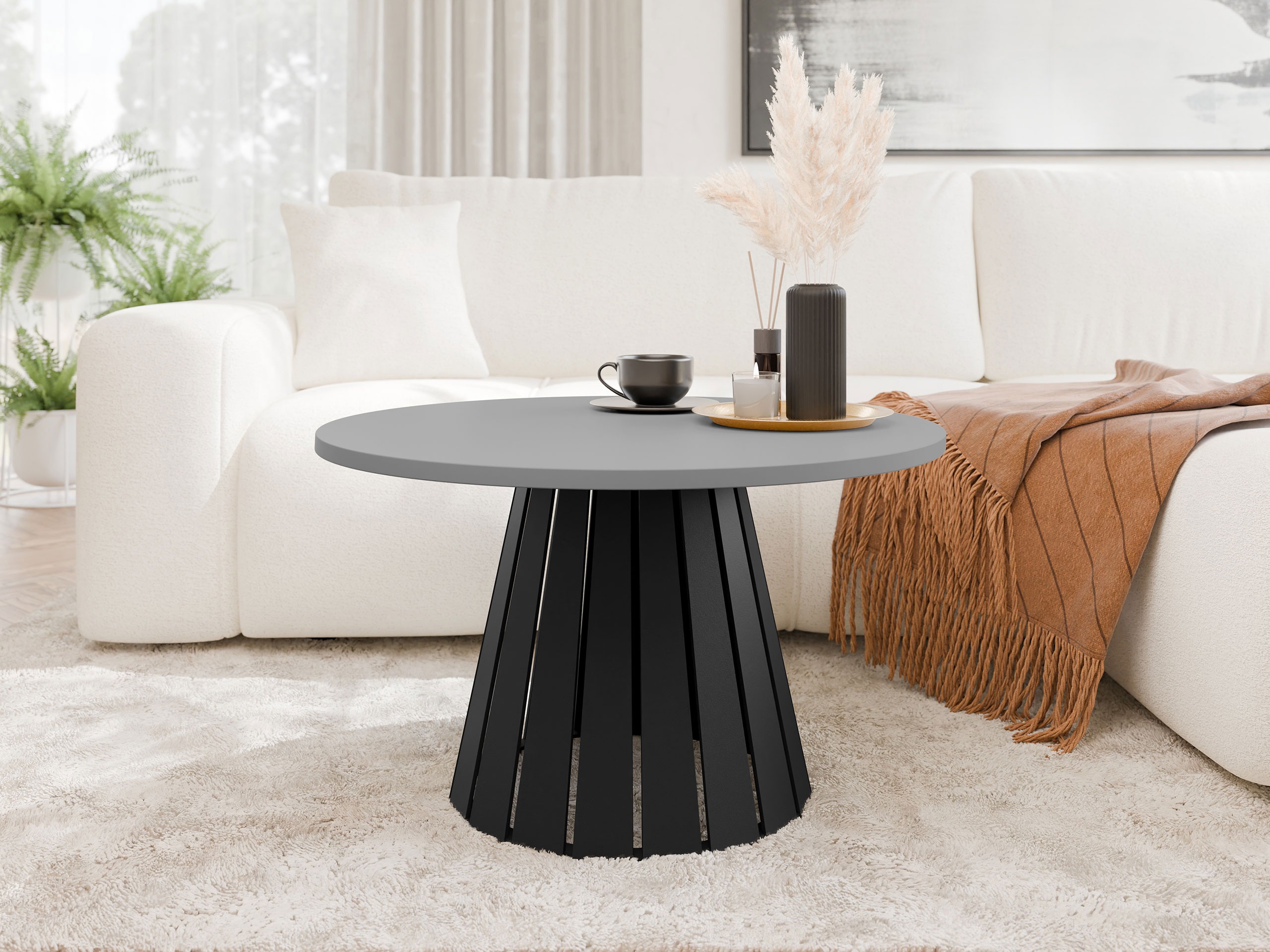 Coffee table Oswego 134 (Black + Grey)